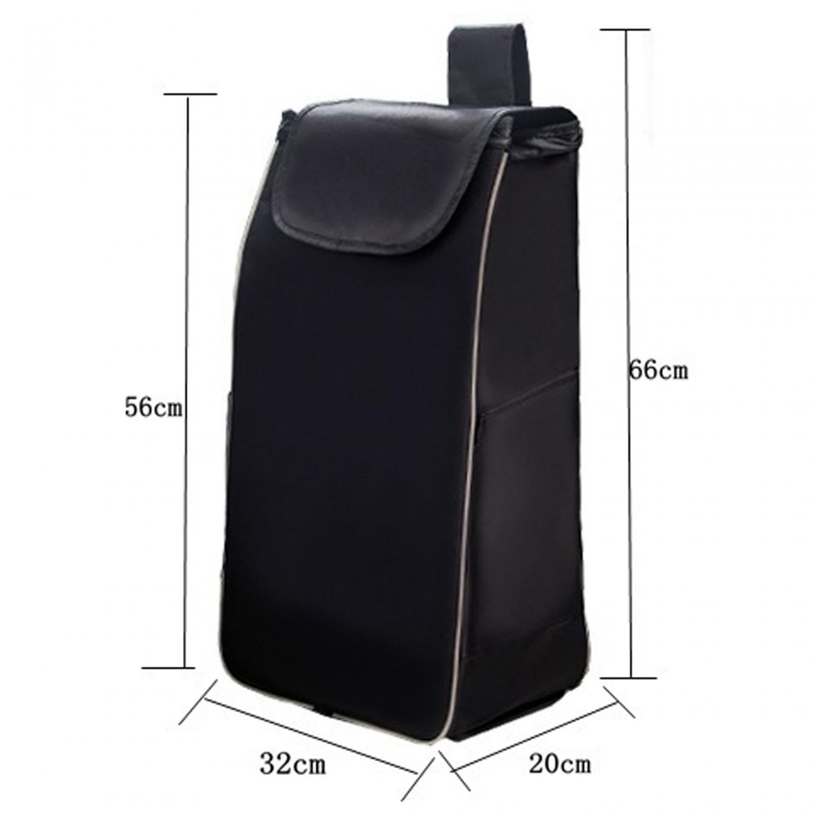 Shopping Cart Replacement Storage Bag Waterproof Durable Lightweight Folding Black Thickened