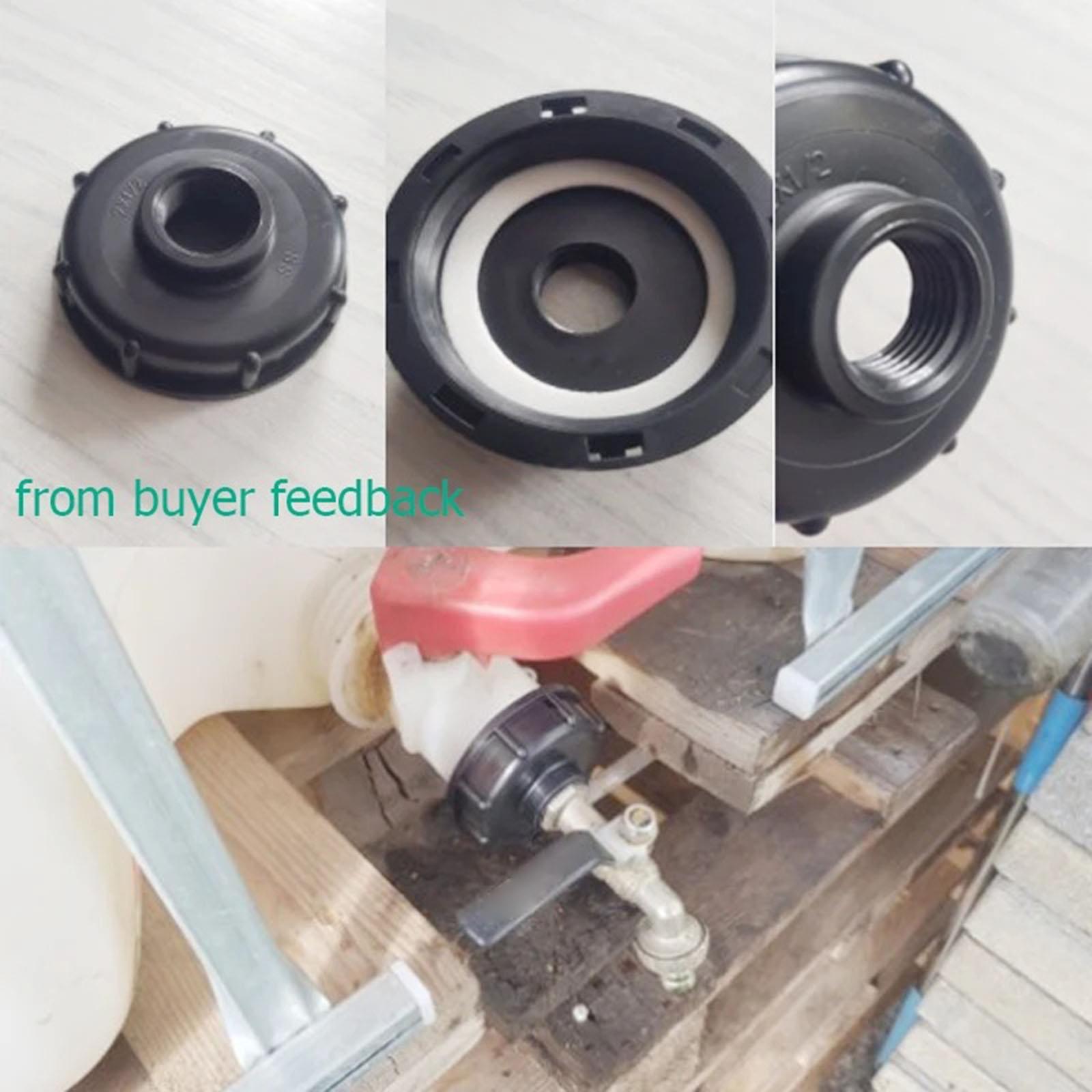 Food Grade Drain Adapter Coarse Thread Water Tote Tank Adapter for IBC Tanks 1.1inch