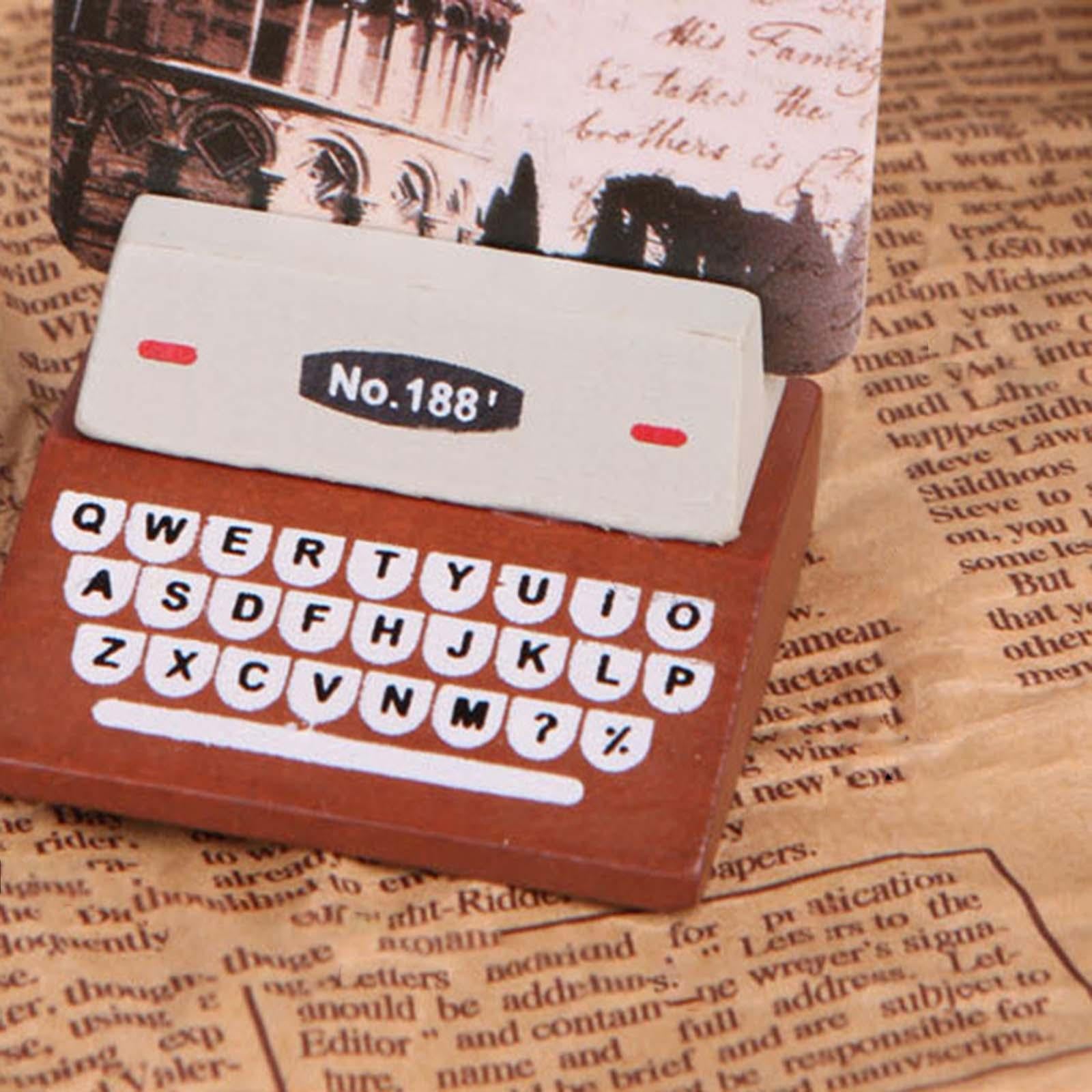 Resin Base Memo Clip Holder Photo Display for Office Supplies Women Men Home Brown