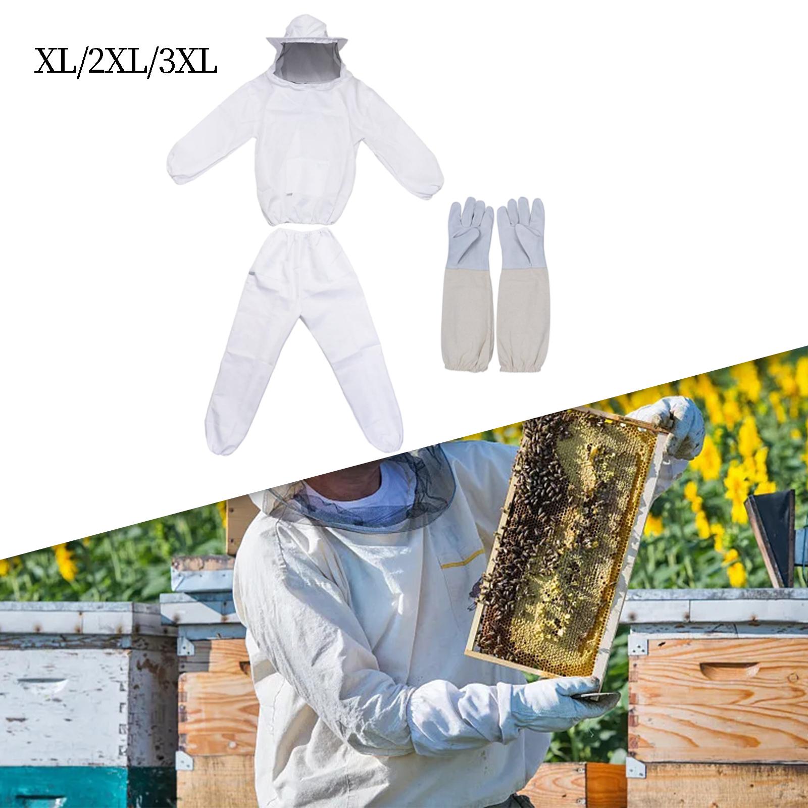 Beekeeper Costume Bee Keepers Suit Professional Full Body Beekeeping Clothes XL