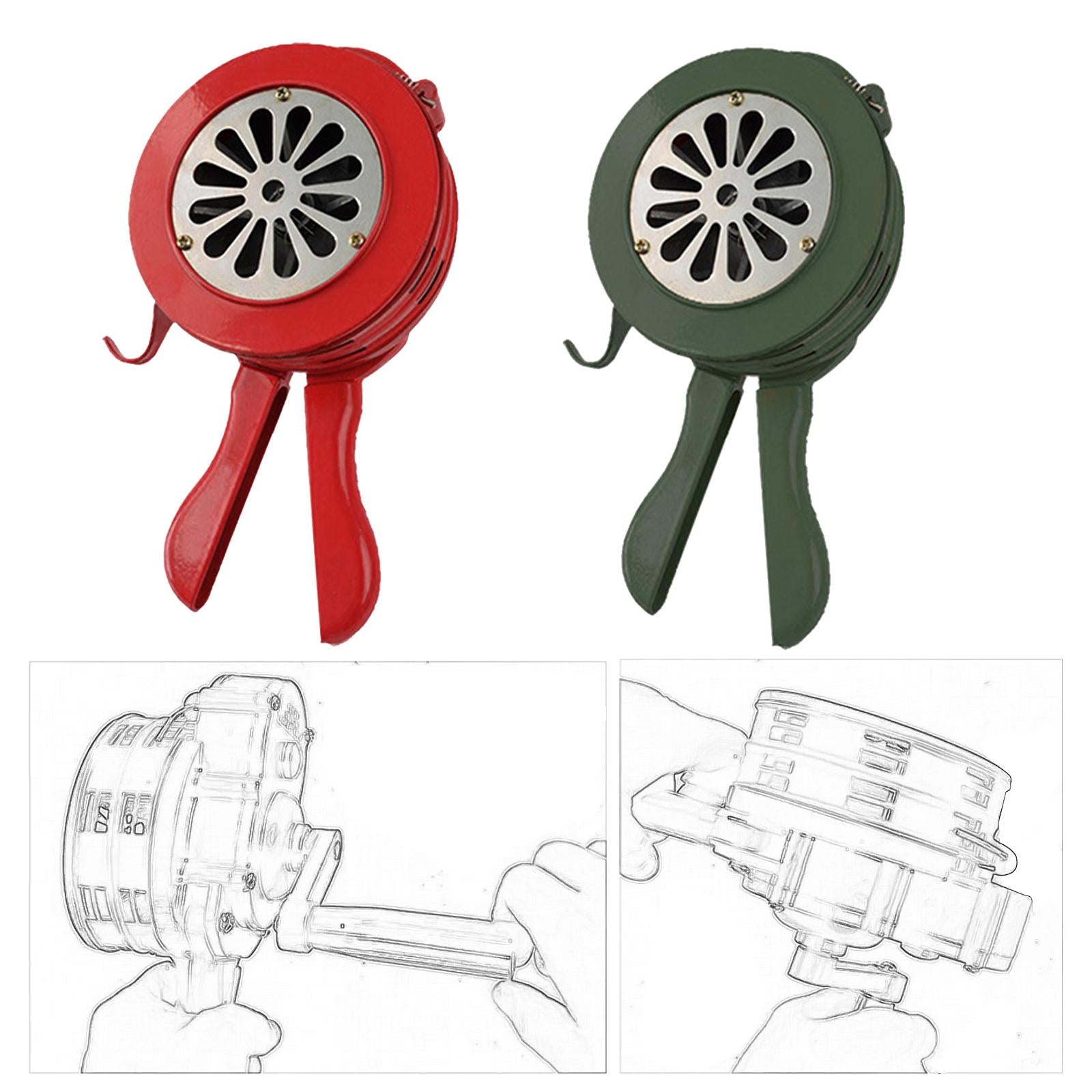 Manual Hand Crank Loud 550Hz Air ALARMS Alarm for Factories Port Flood Control Red