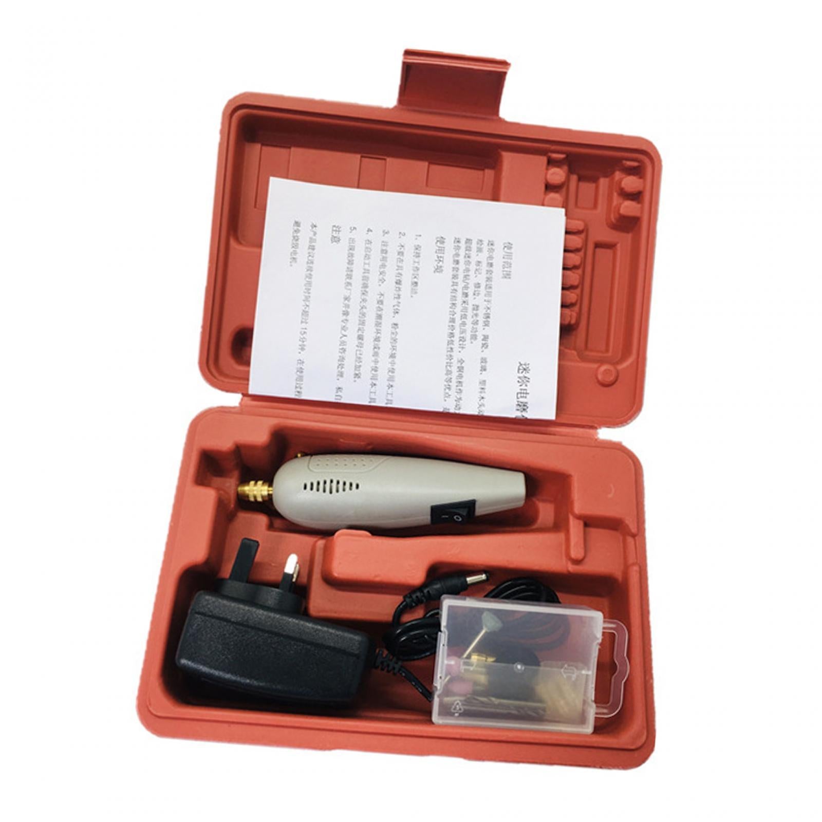 Cordless Rotary Tool Drill Hole Cutting Mini Electric Grinder Set UK Adapter