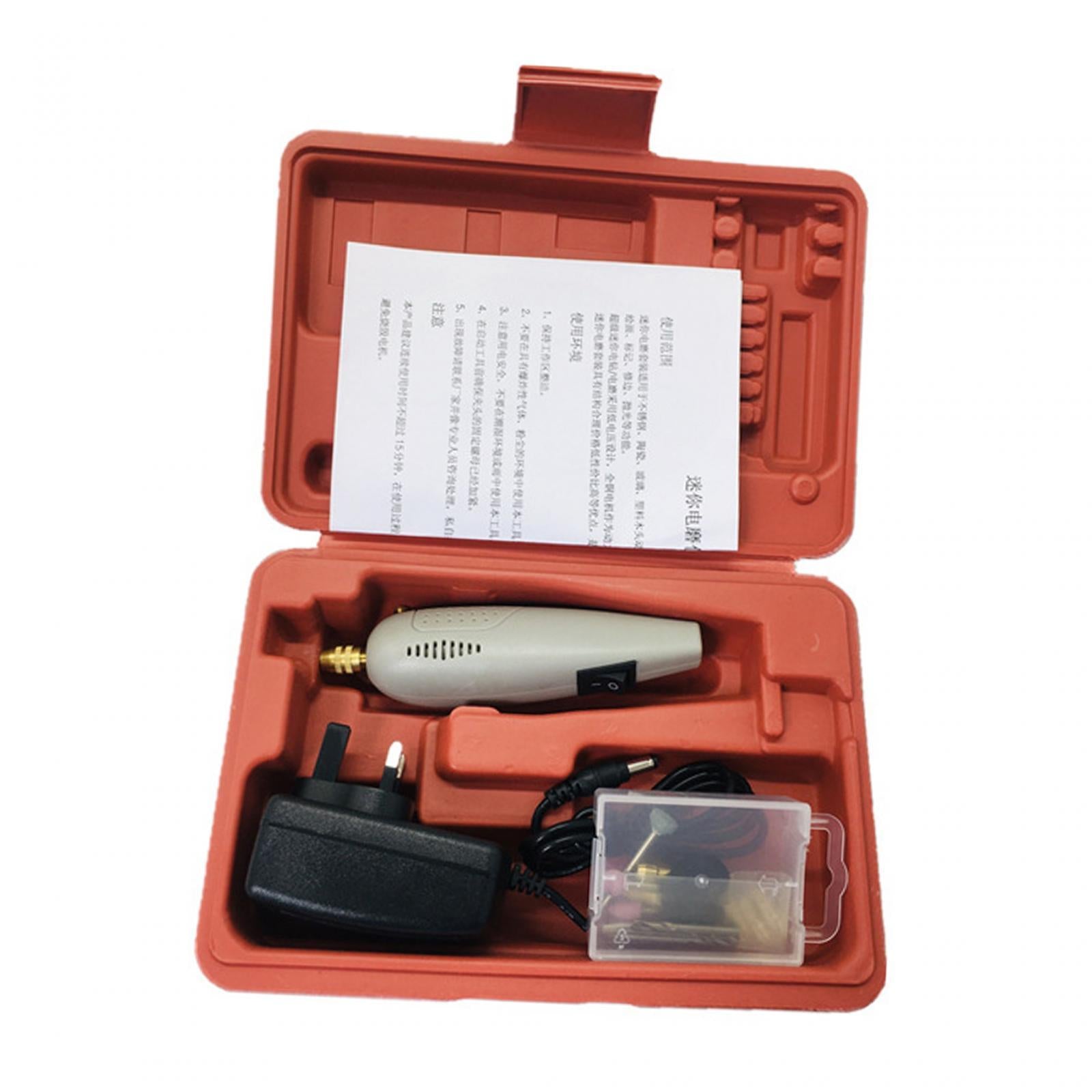 Cordless Rotary Tool Drill Hole Cutting Mini Electric Grinder Set UK Adapter
