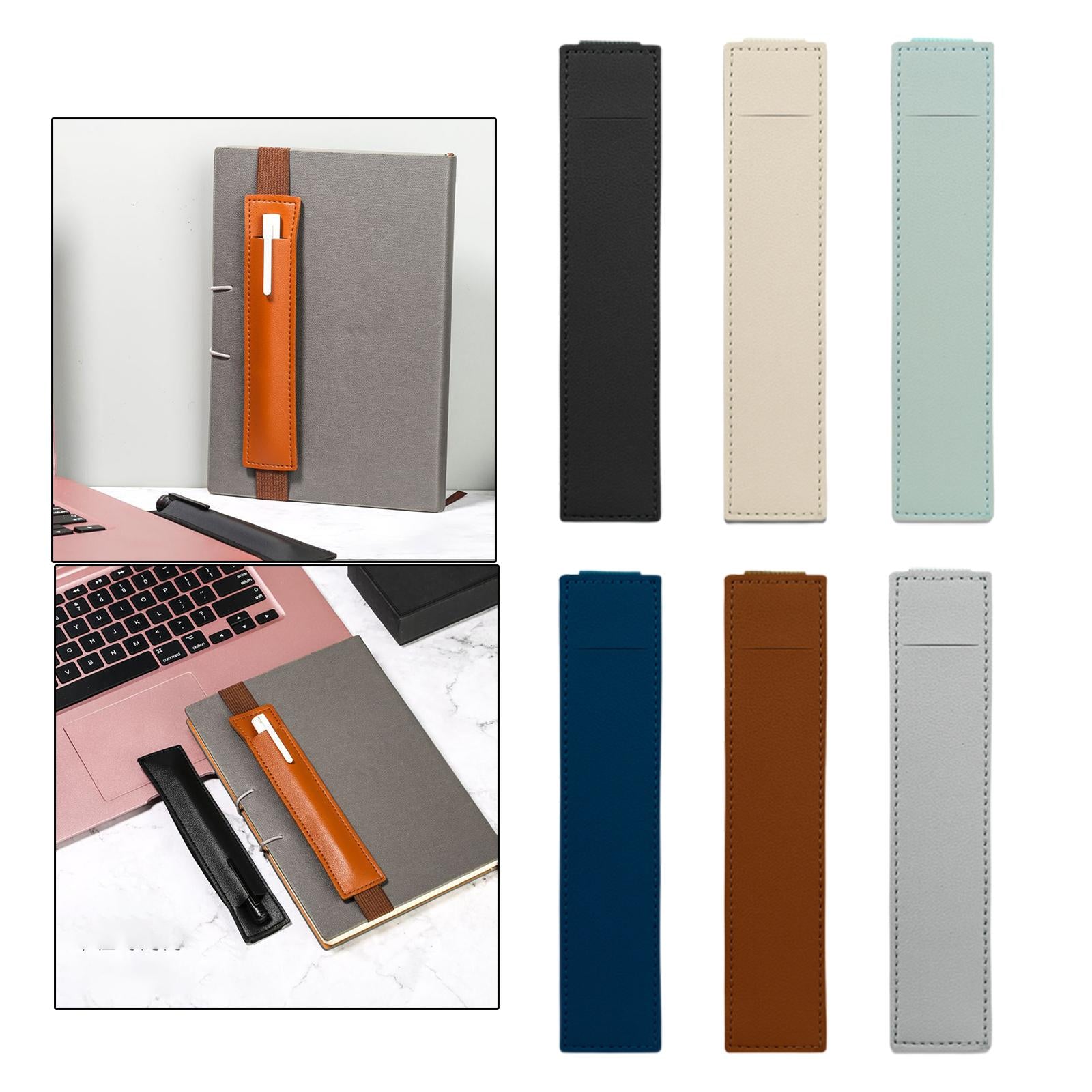 3xElastic Band Pen Holder Pen Sleeve for Hardcover Journals Planners Notebooks Black