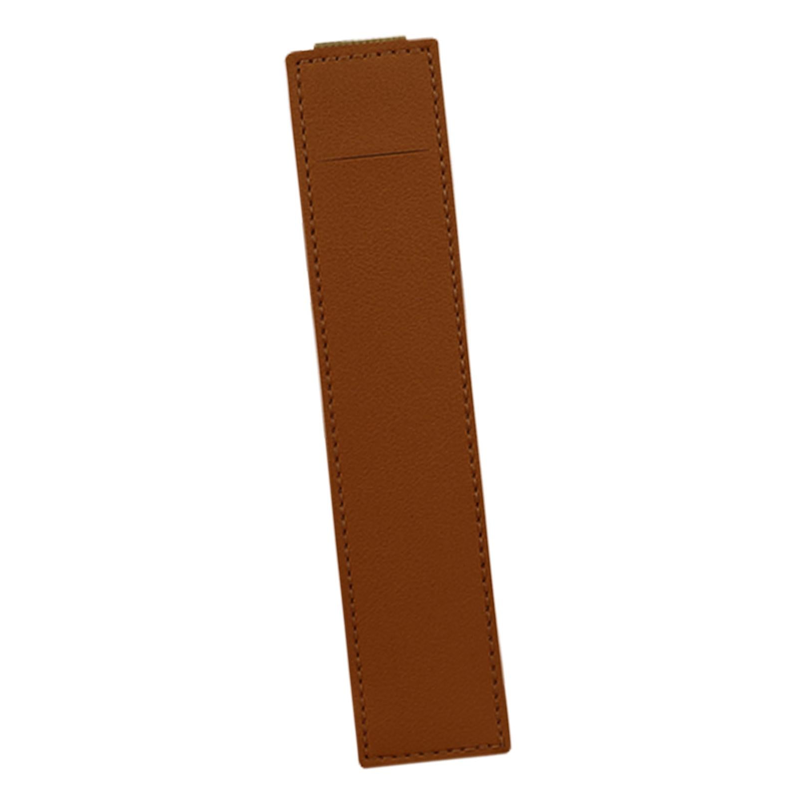 2xElastic Band Pen Holder Pen Sleeve for Hardcover Journals Planners Notebooks Brown