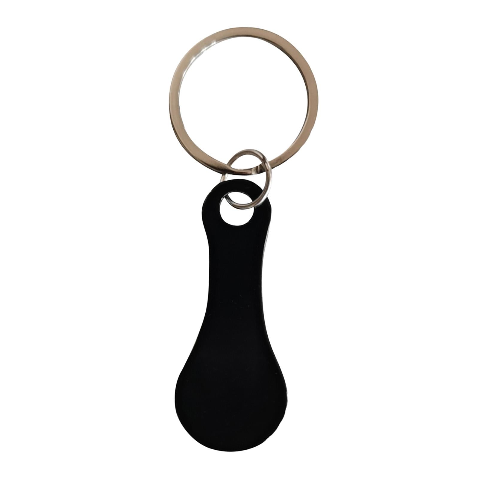 Shopping Trolley Tokens Metal Removable Stable Decorative Portable Key Rings 1 Piece