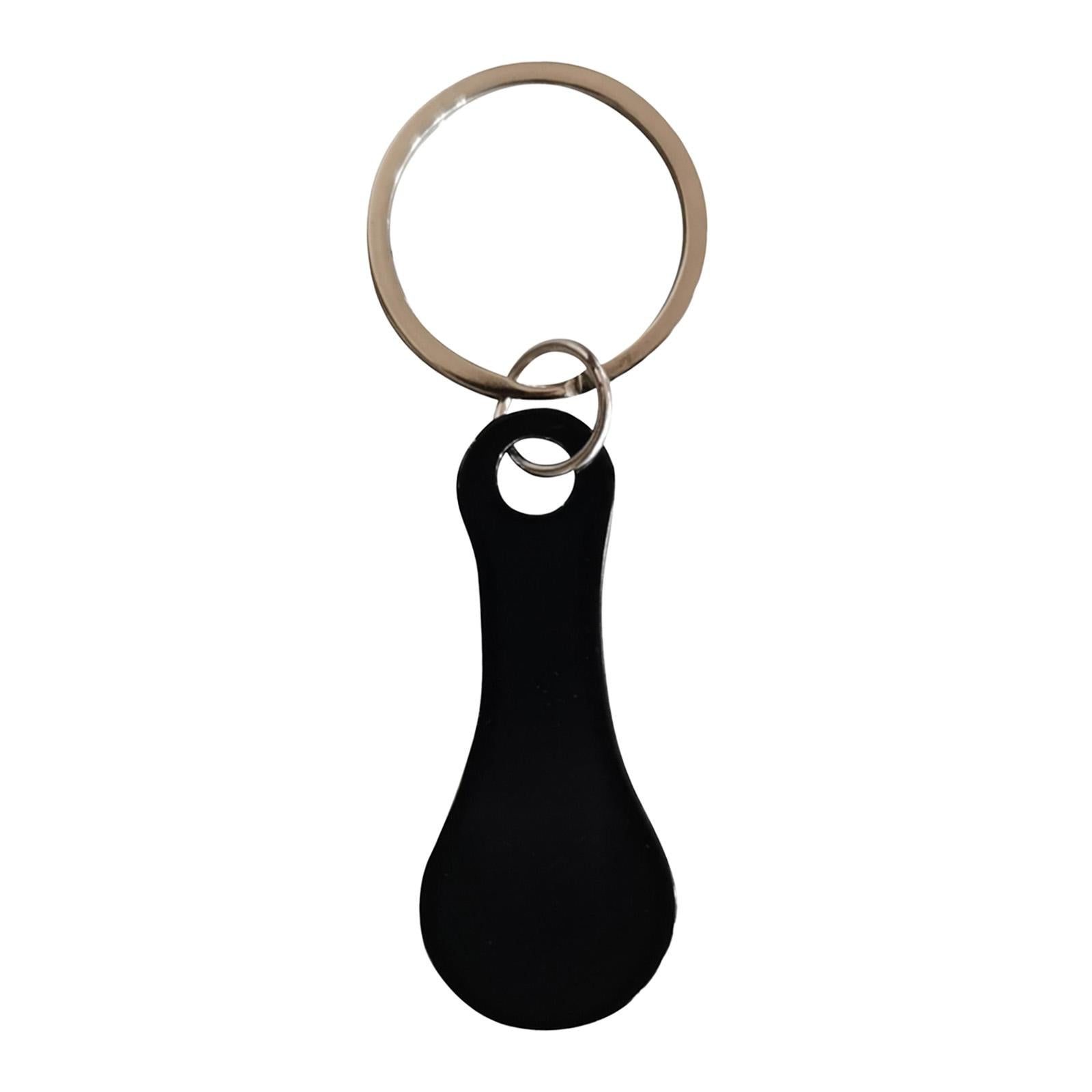 Shopping Trolley Tokens Metal Removable Stable Decorative Portable Key Rings 1 Piece