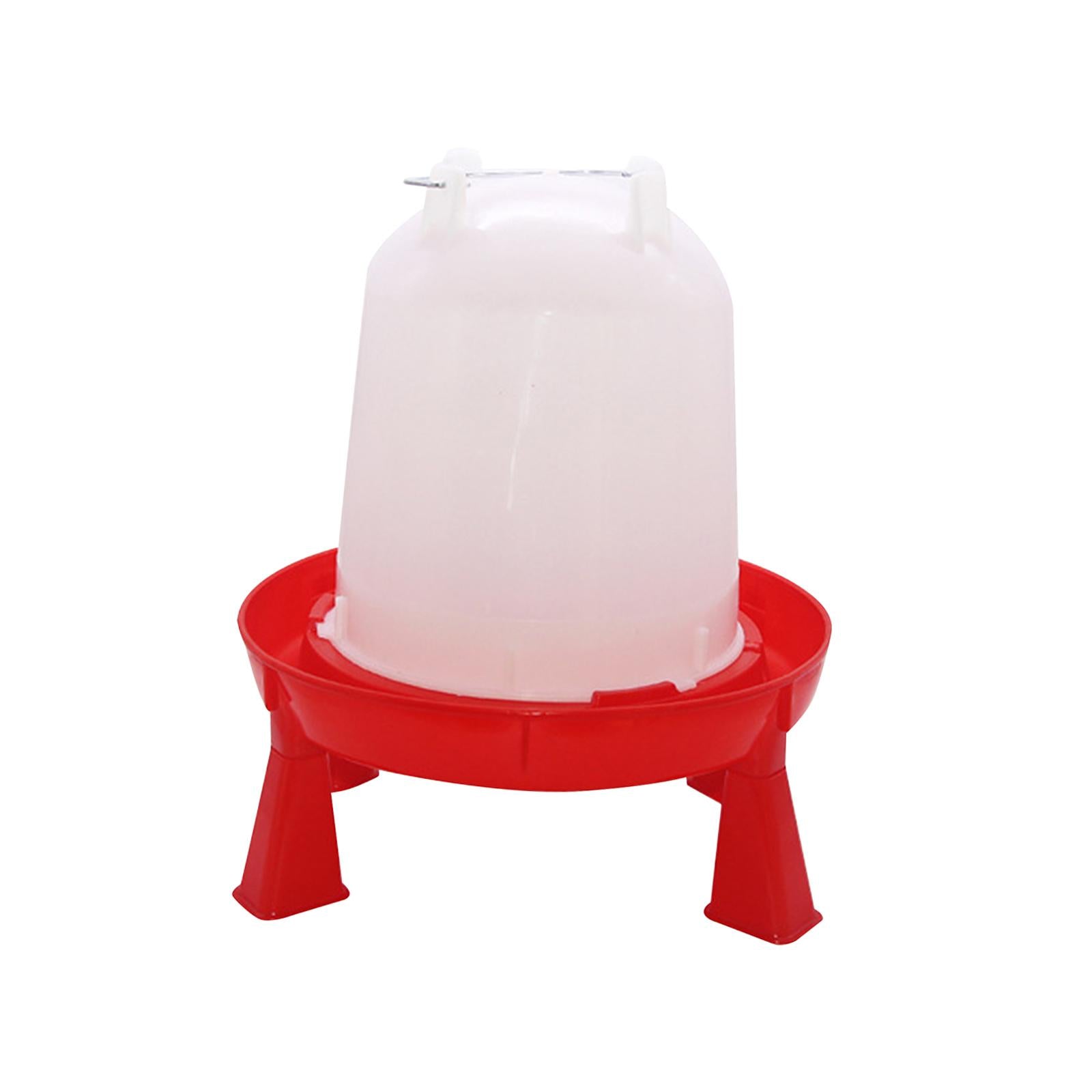 Chick Waterer Stable Food Trough Portable Pigeon Waterer for Animal Hen Coop