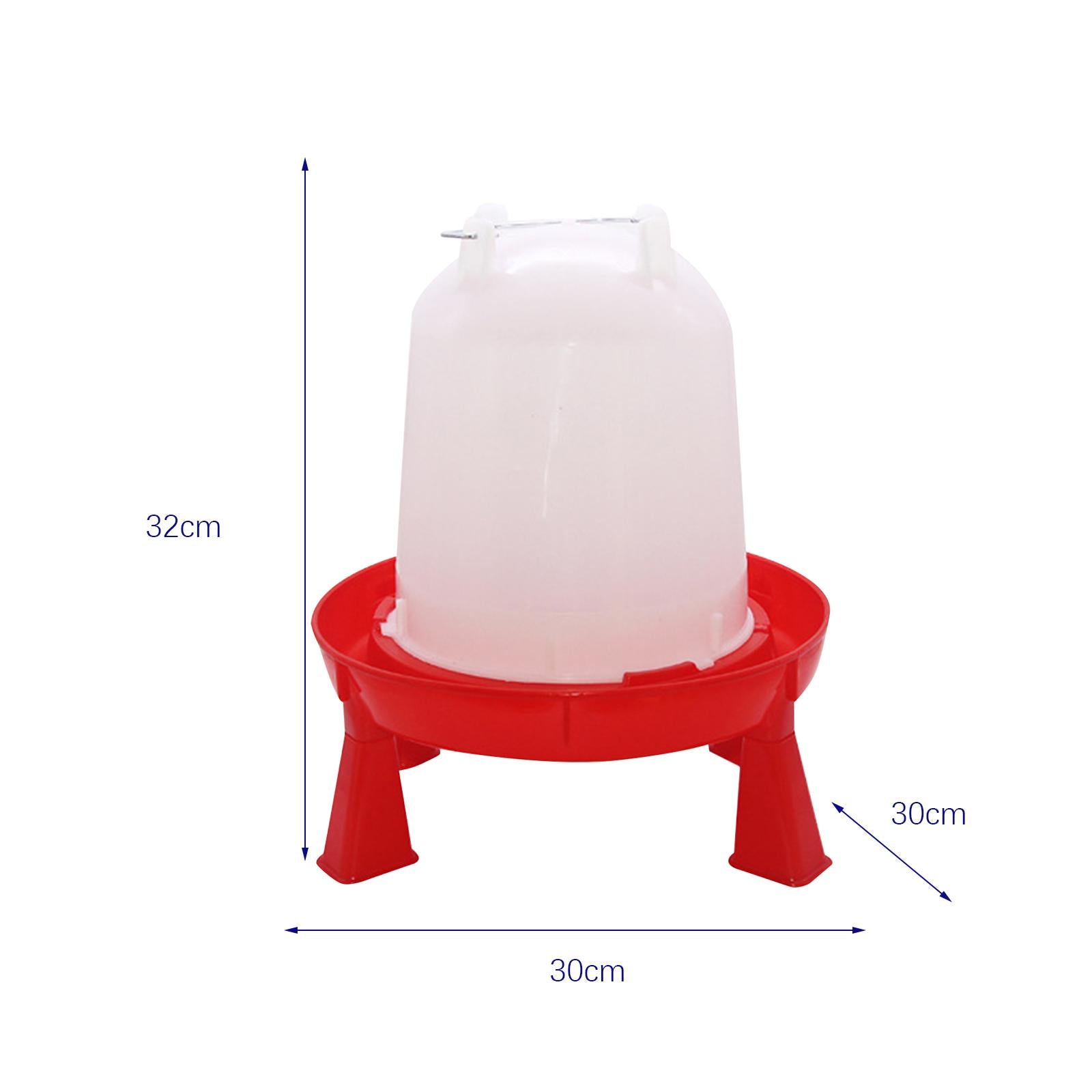Chick Waterer Stable Food Trough Portable Pigeon Waterer for Animal Hen Coop