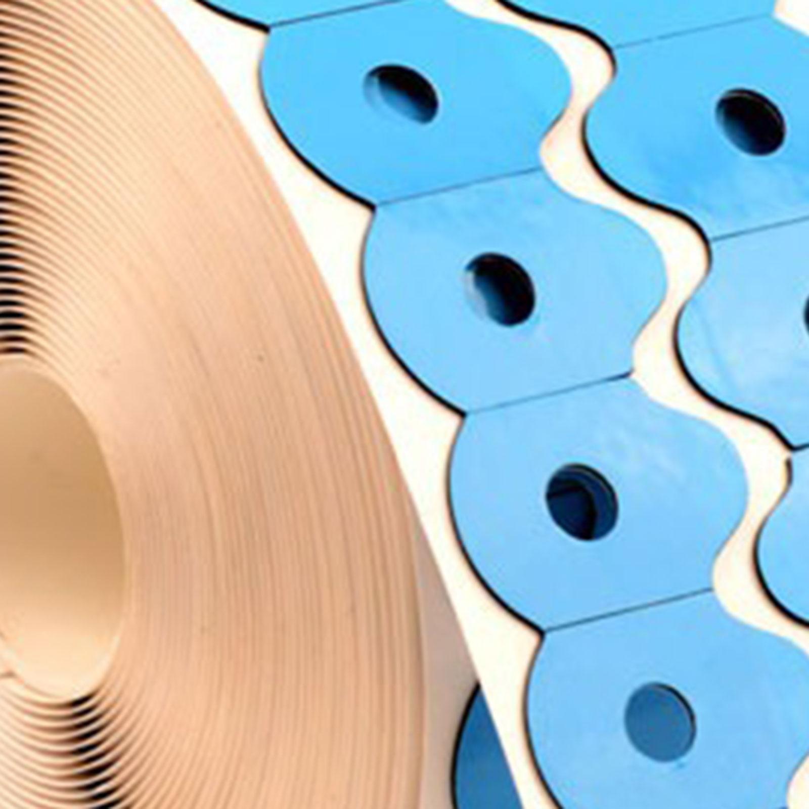 1000Pcs Lens Edger Accessory Edging Polishing Eyewear Lens Anti Slip Sticker 20mmx30mm