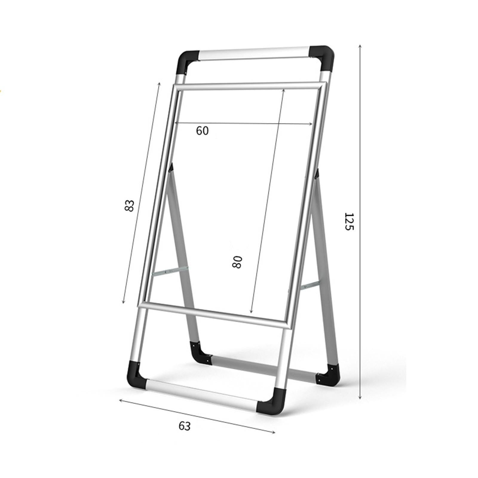 Sidewalks Poster Stand Metal Outdoor Sign Holder for Restaurant Markets 80cm