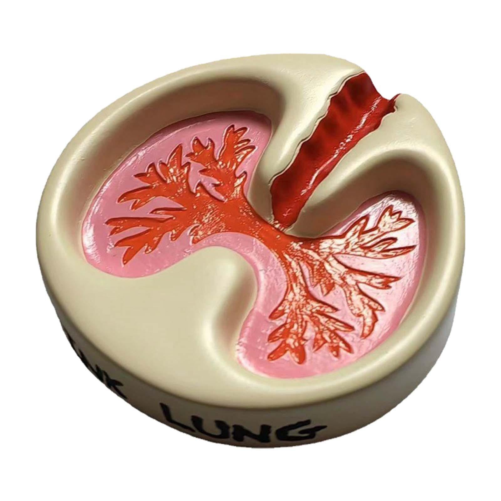 Creative Ashtray Lung Pattern Elegant Resin Funny Desktop Ashtray for Bars