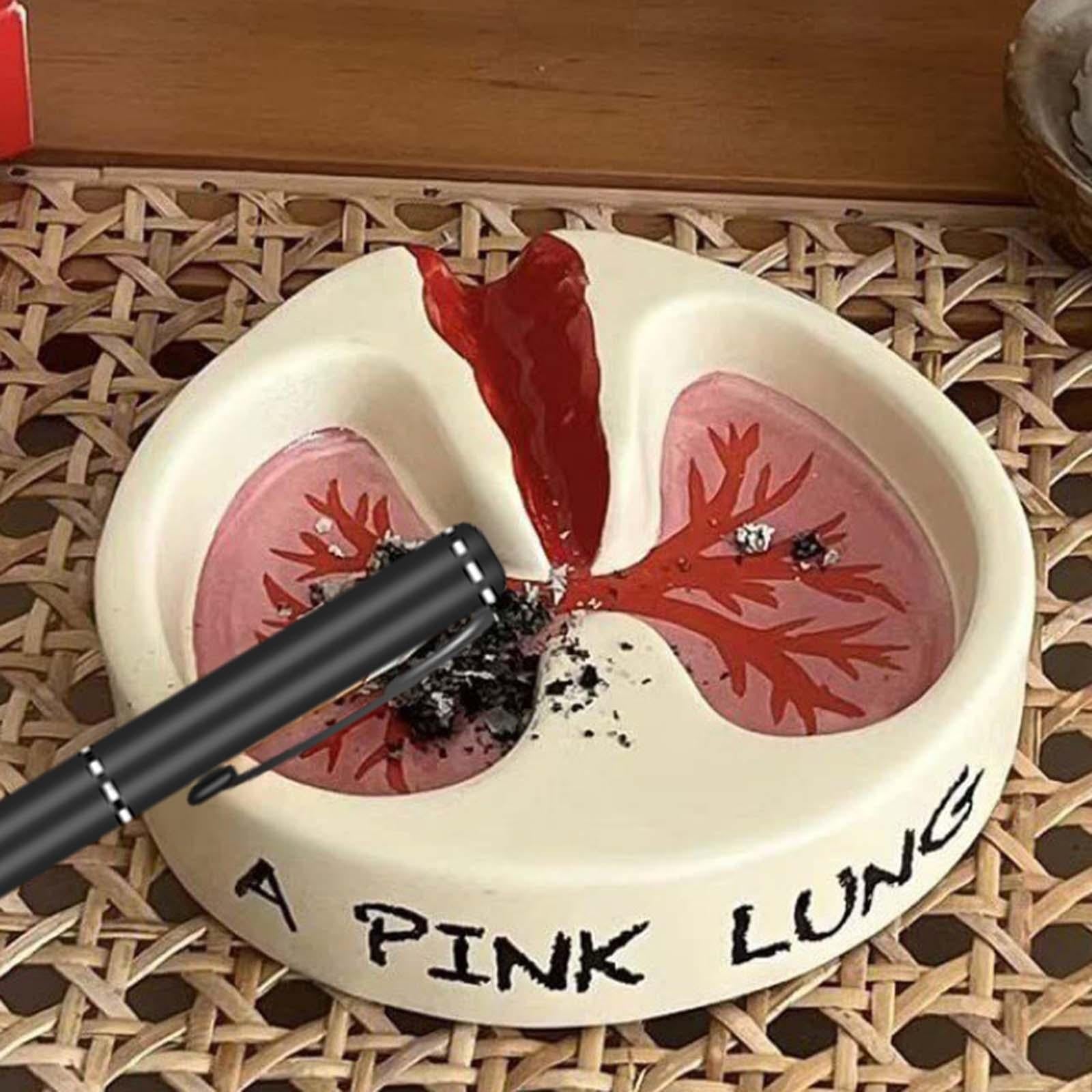 Creative Ashtray Lung Pattern Elegant Resin Funny Desktop Ashtray for Bars