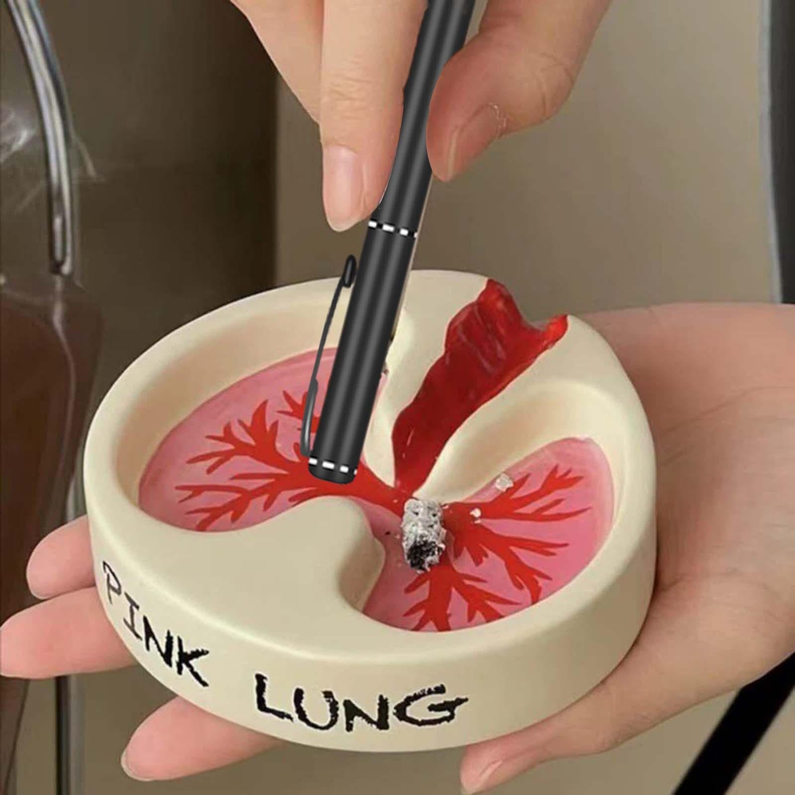 Creative Ashtray Lung Pattern Elegant Resin Funny Desktop Ashtray for Bars