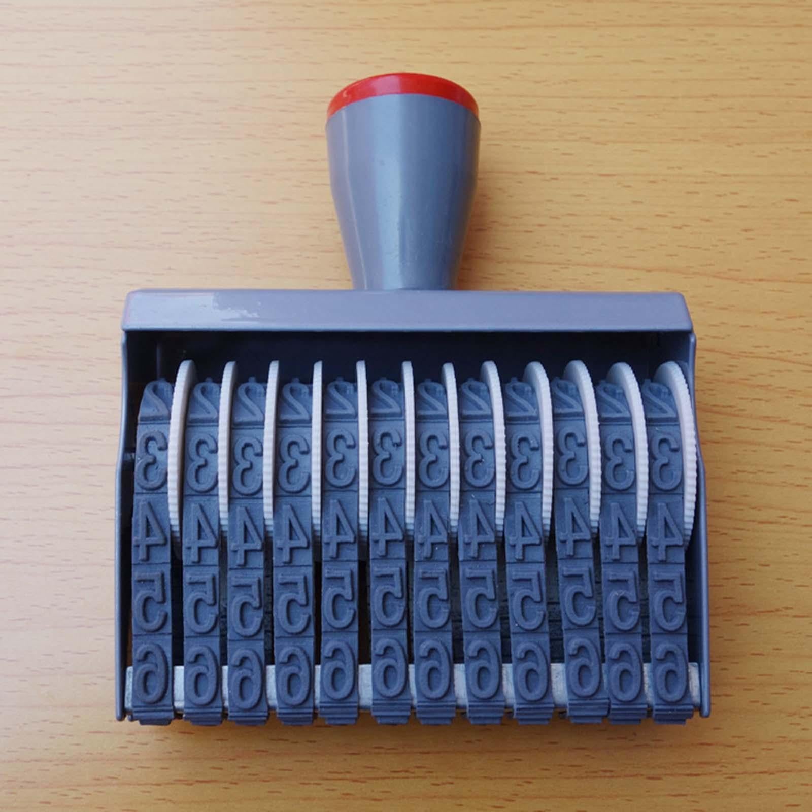 12 digits Wheel Number Stamp Number Printed Stamp for Dormitory Scrapbooking