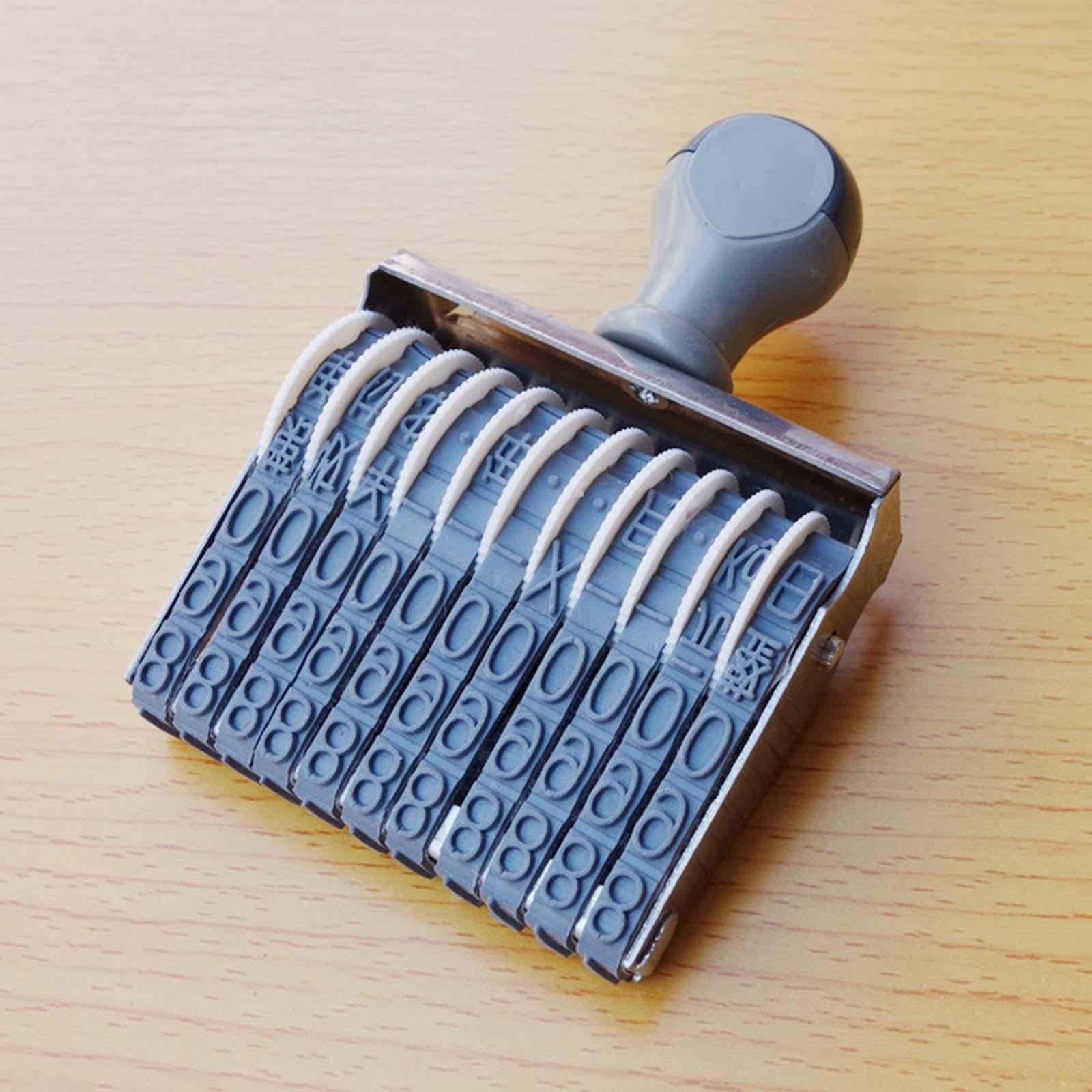 Rubber Number Stamp 11 digits Devices for DIY Craft Card Making Date Planner