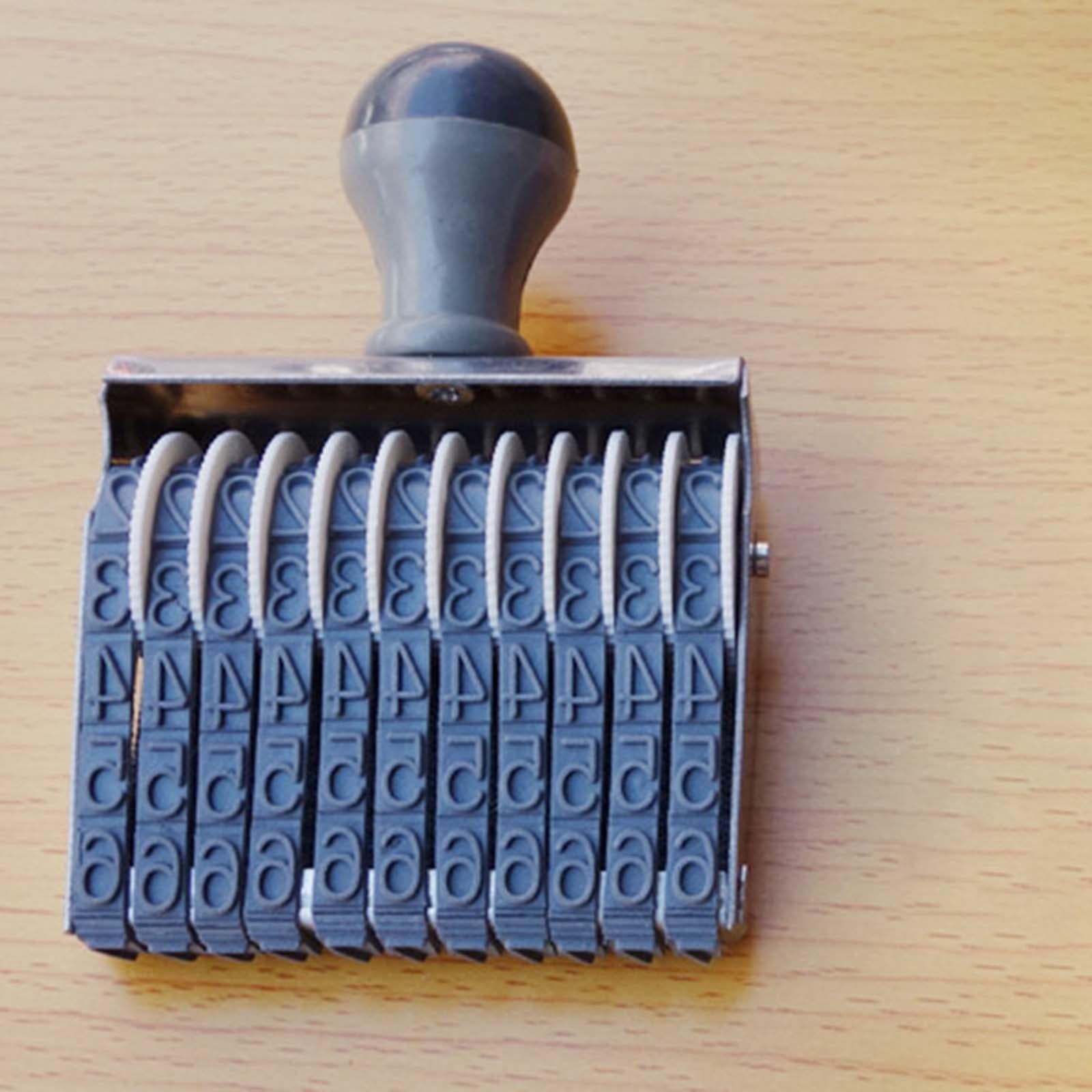 Rubber Number Stamp 11 digits Devices for DIY Craft Card Making Date Planner