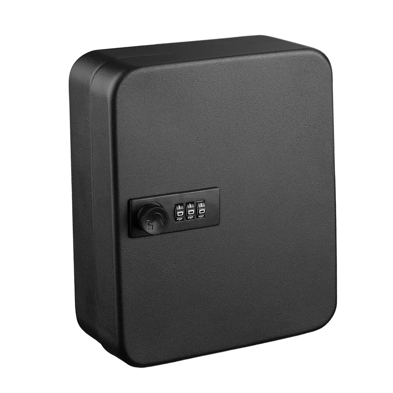 Key Lock Box Key Cabinet with Combination Lock for Valet Services Black 36 hook