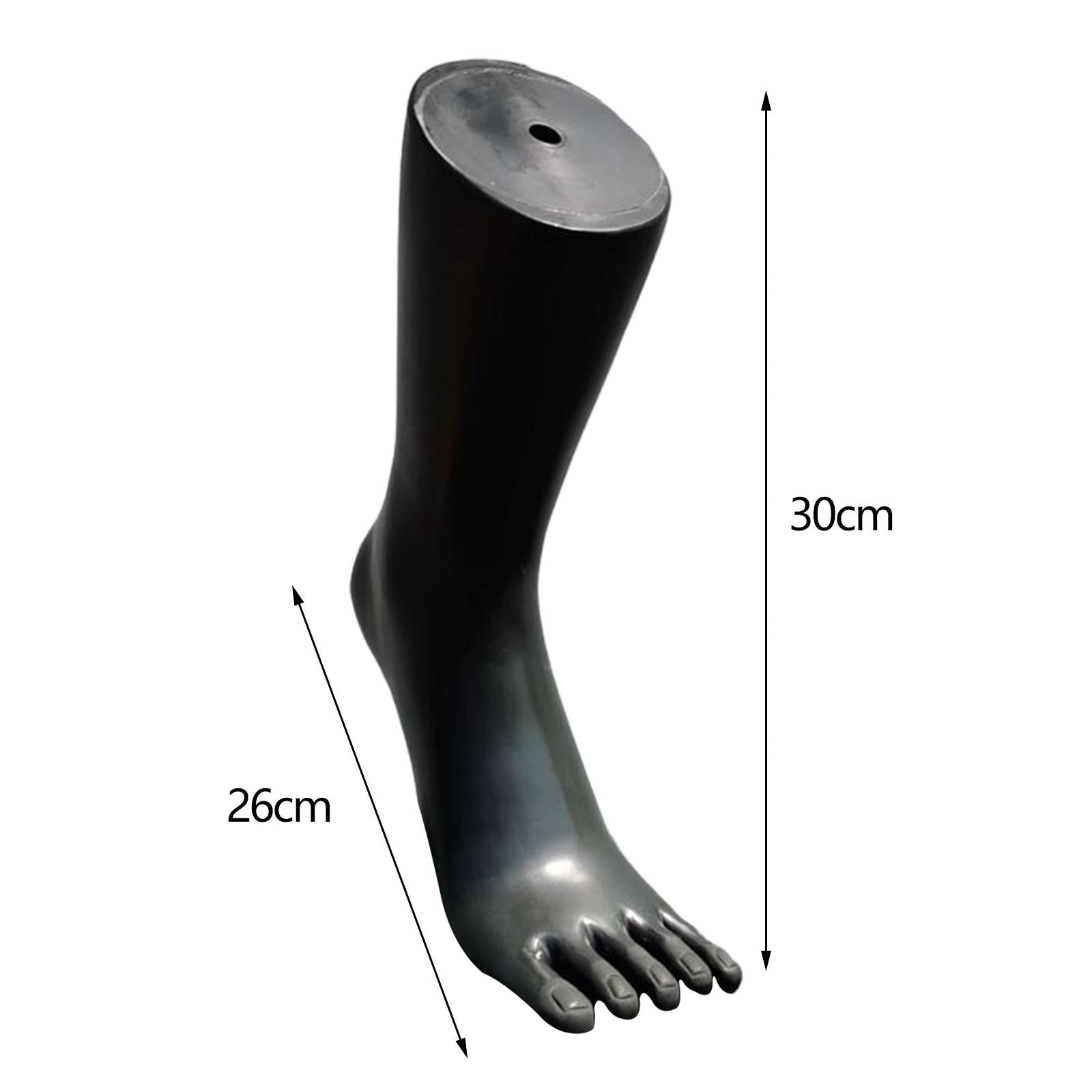 Mannequin Feet Model Shoes Displays Model Sock Display for Shop Socks Chains black left
