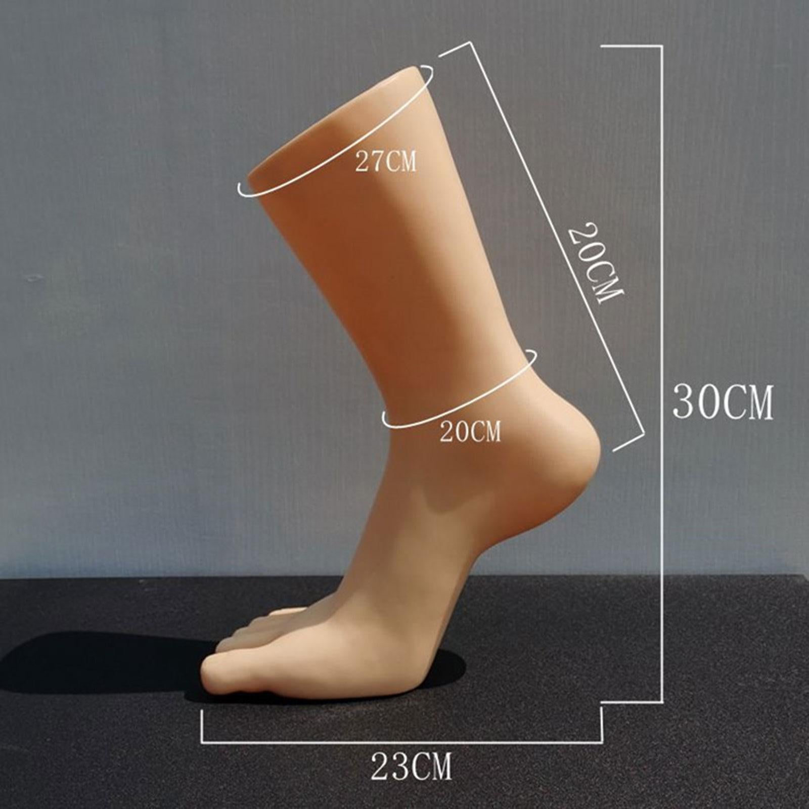Mannequin Feet Model Shoes Displays Model Sock Display for Shop Socks Chains skin color left