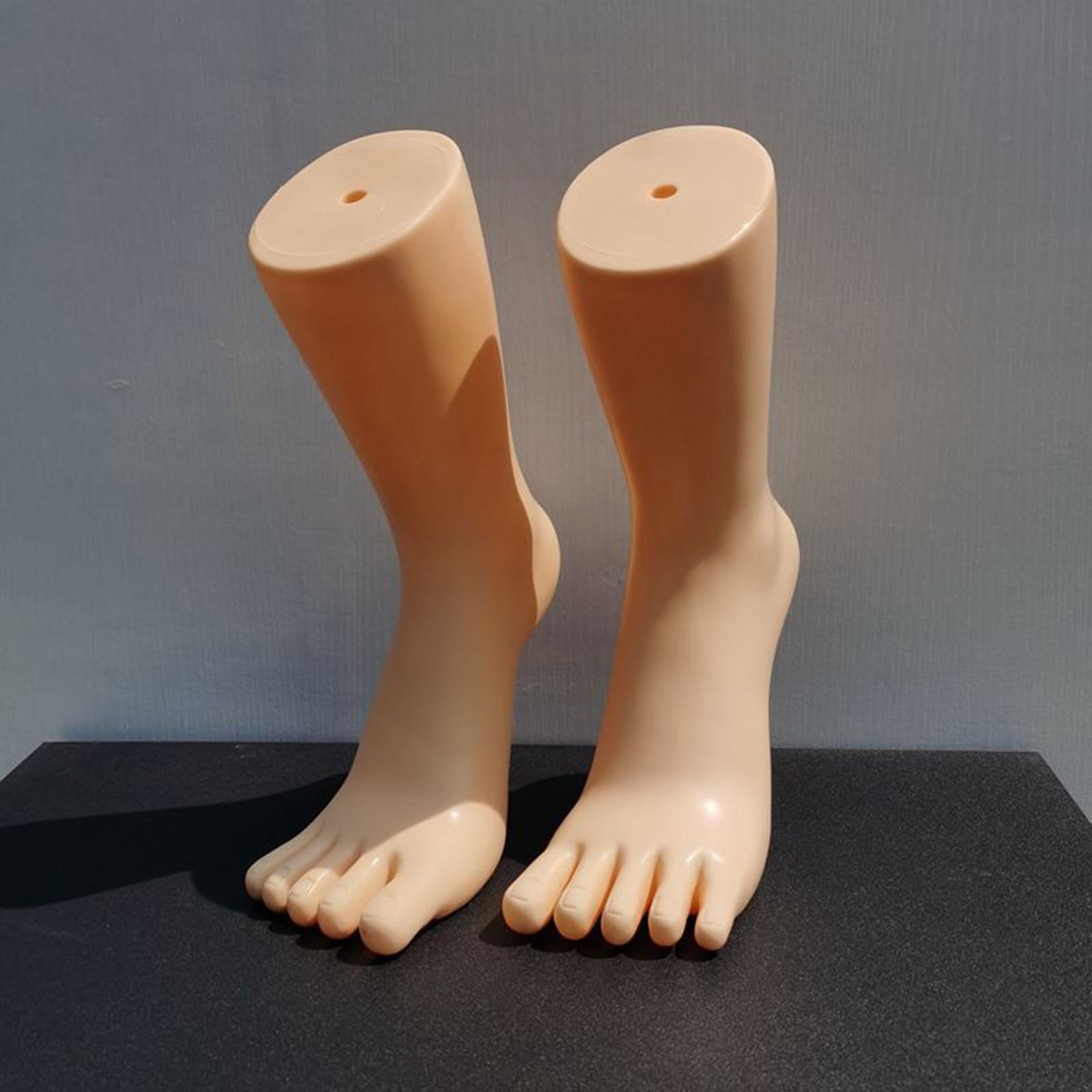 Mannequin Feet Model Shoes Displays Model Sock Display for Shop Socks Chains skin color right