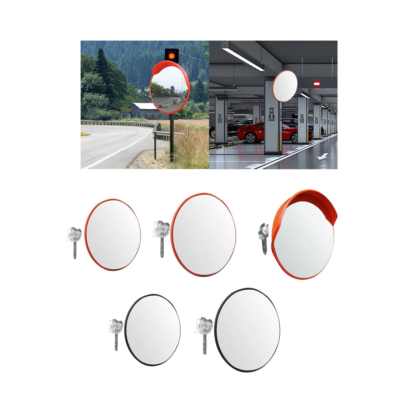 Convex Mirror Safety Curved Safety Mirror Warehouse Wide Angle Corner Mirror 30cm indoor