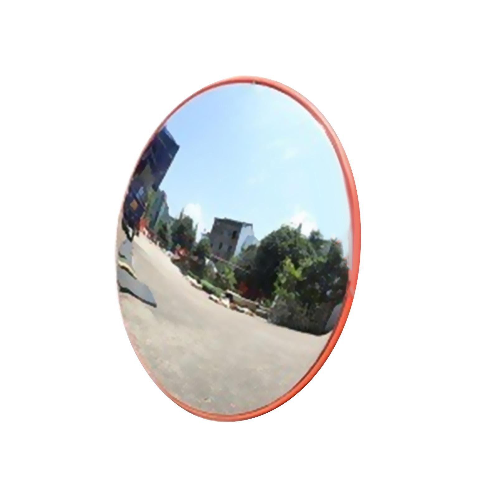 Convex Mirror Safety Curved Safety Mirror Warehouse Wide Angle Corner Mirror 45cm indoor orange