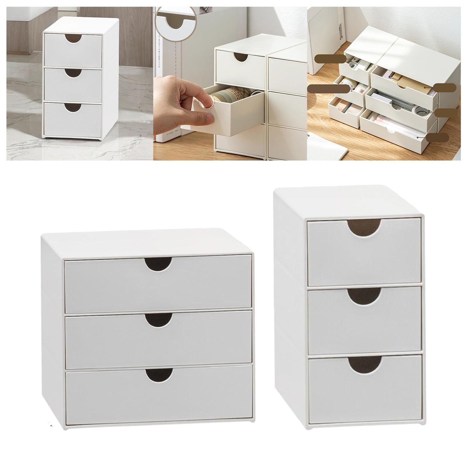 Desktop Drawer Organizer Versatile Office Supplies Organiser for Vanity Desk Small