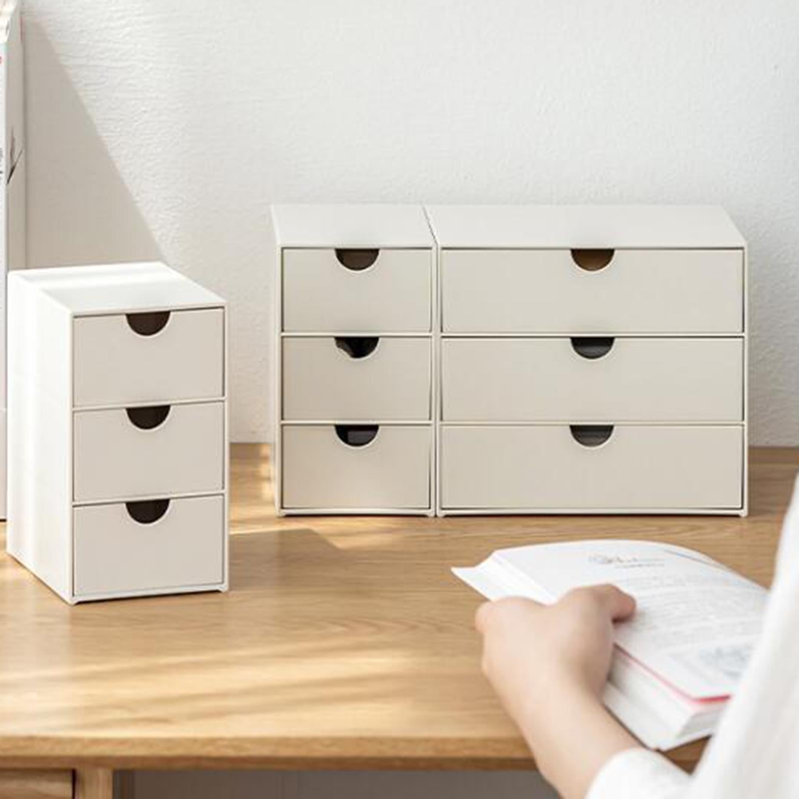 Desktop Drawer Organizer Versatile Office Supplies Organiser for Vanity Desk Small