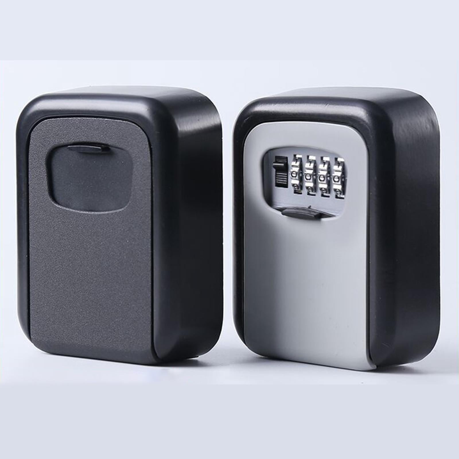 Key Cabinet Organizer Wall Mounted Key Lock Box for Digital Realtors Outside Black