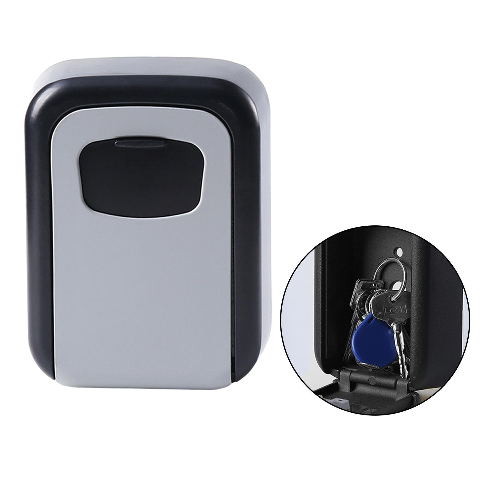 Key Cabinet Organizer Wall Mounted Key Lock Box for Digital Realtors Outside Gray