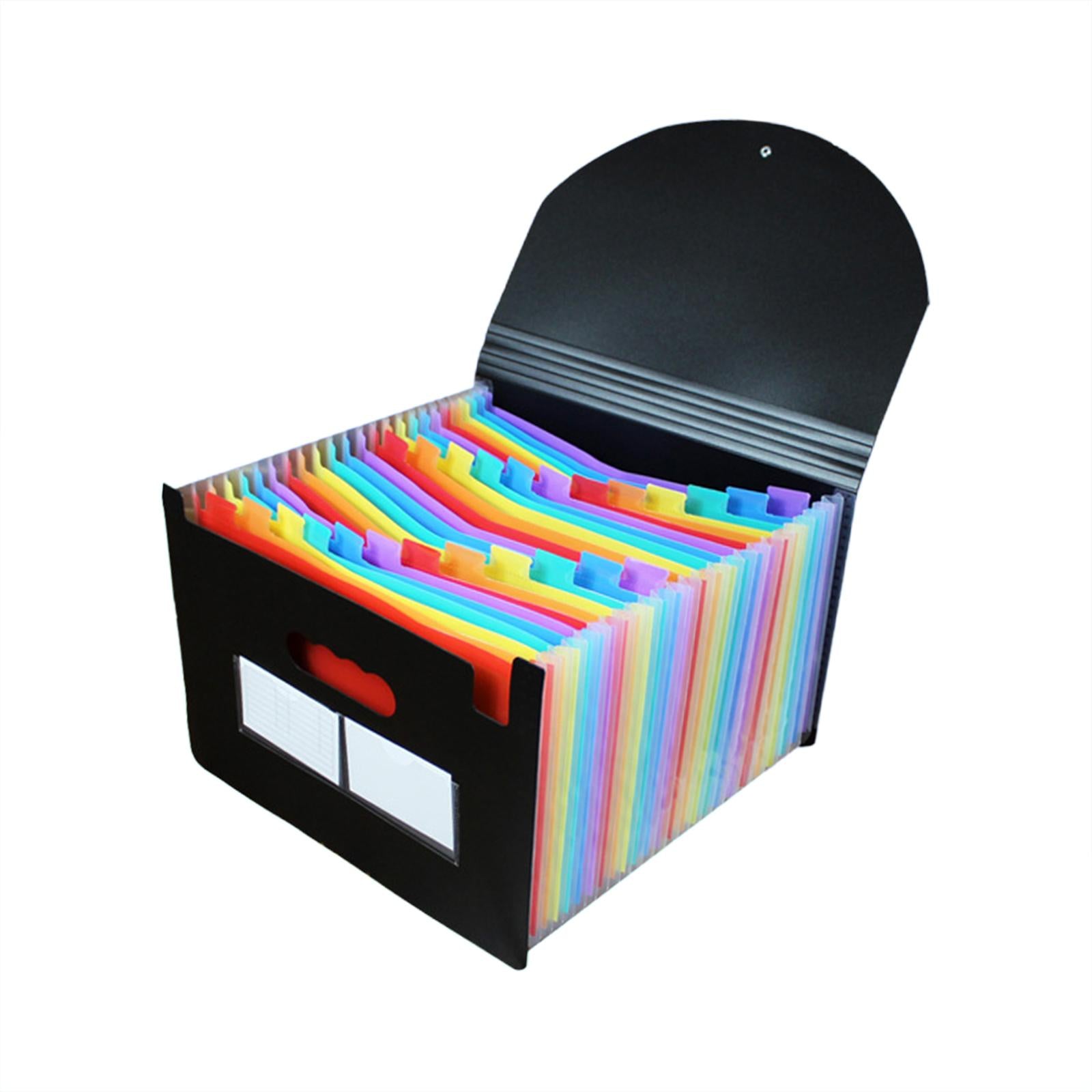 Expanding File Pockets Expanding Organizer File Folder School File Organizer Colorful 24 Pockets