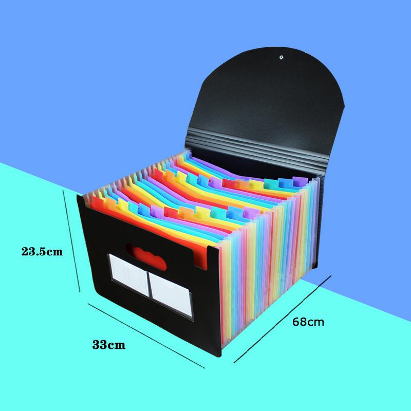 Expanding File Pockets Expanding Organizer File Folder School File Organizer Colorful 24 Pockets