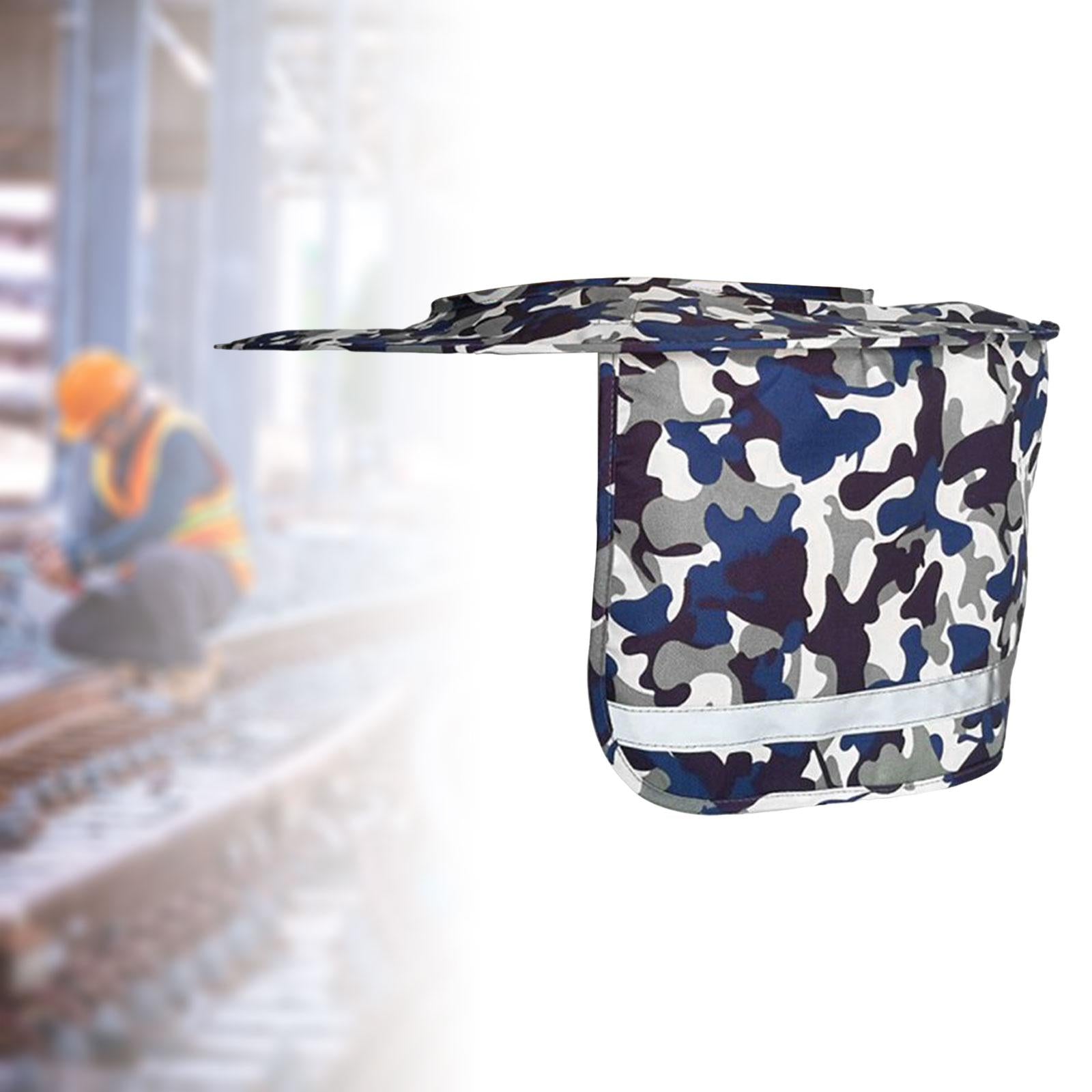 Neck Sunshade Cover Cover Reflective Strip Cap Cover for Golf Fishing Tennis blue camouflage