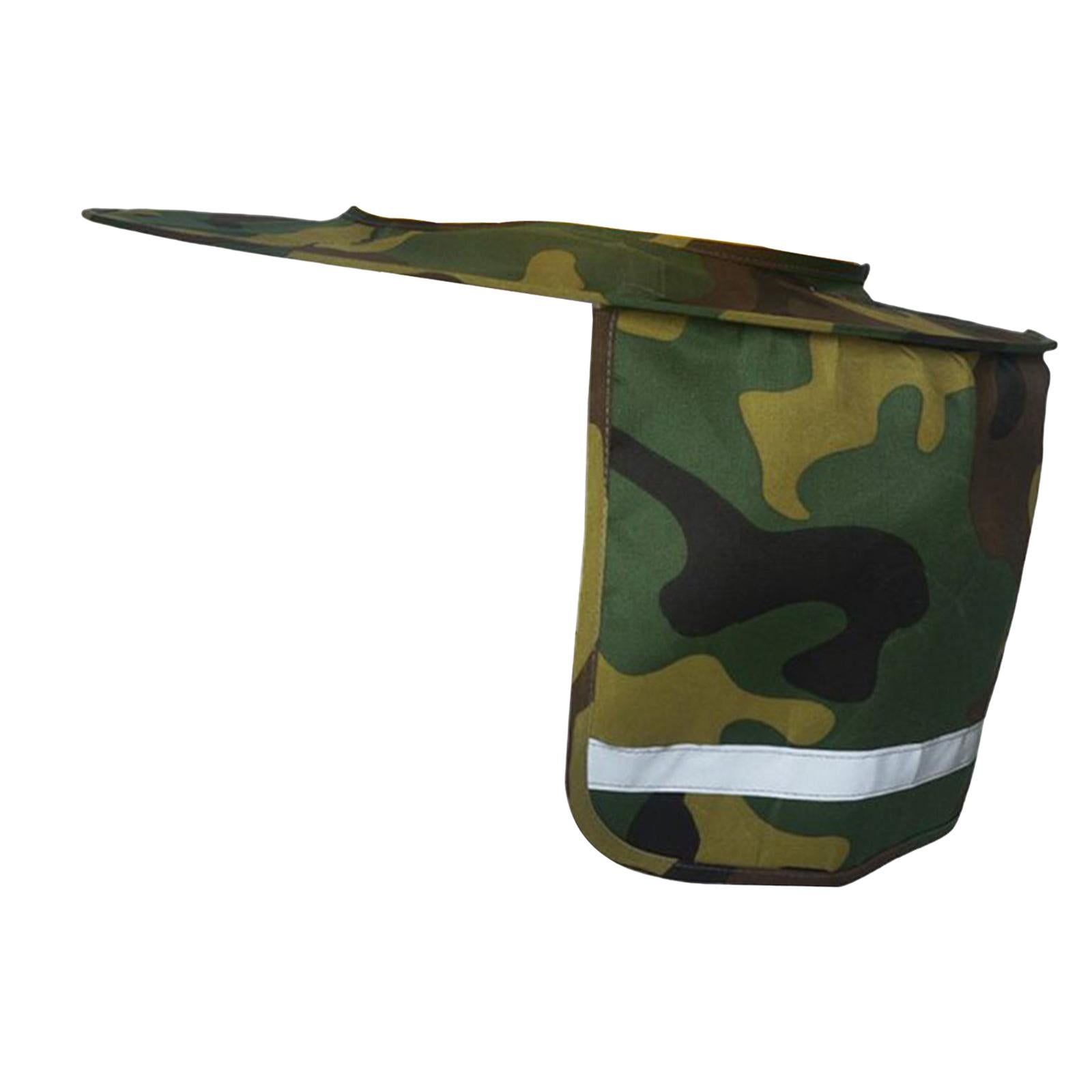 Neck Sunshade Cover Cover Reflective Strip Cap Cover for Golf Fishing Tennis green camouflage