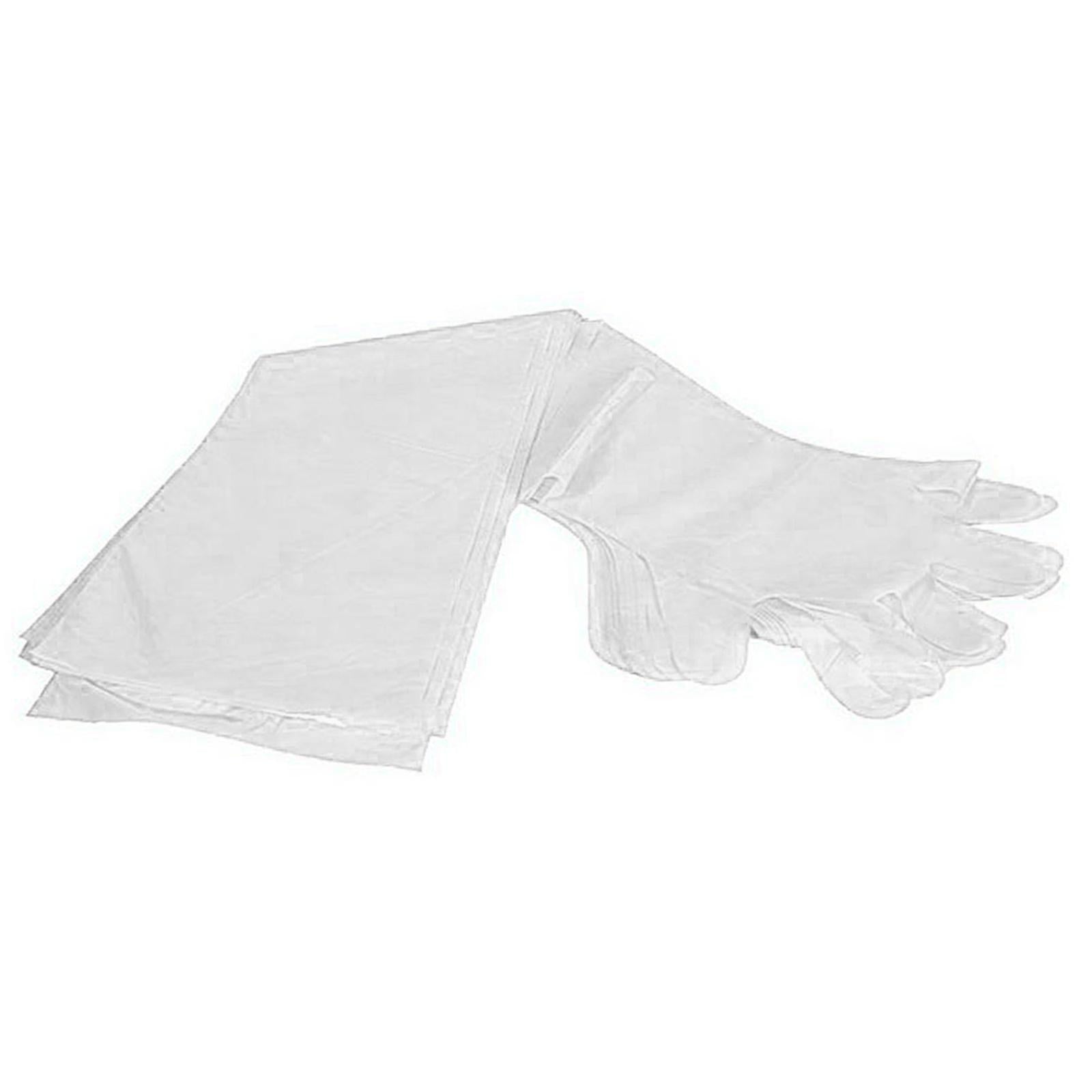 100Pcs Disposable Long Arm Gloves Vet Glove for Fishing Pet Care Beauty Hair Red