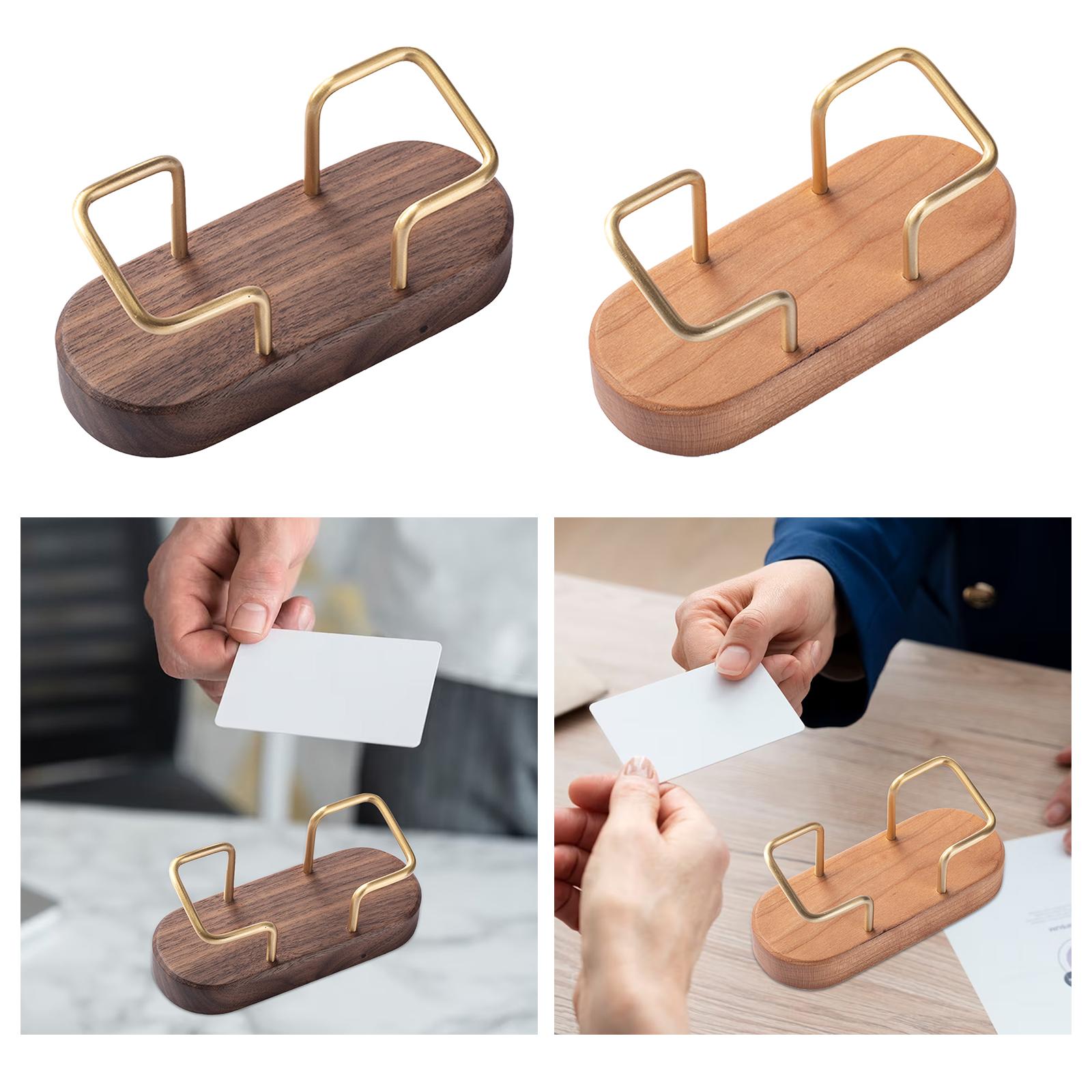 Business Card Holder Name Cards Holder Stand for Desktop Shopping Malls A