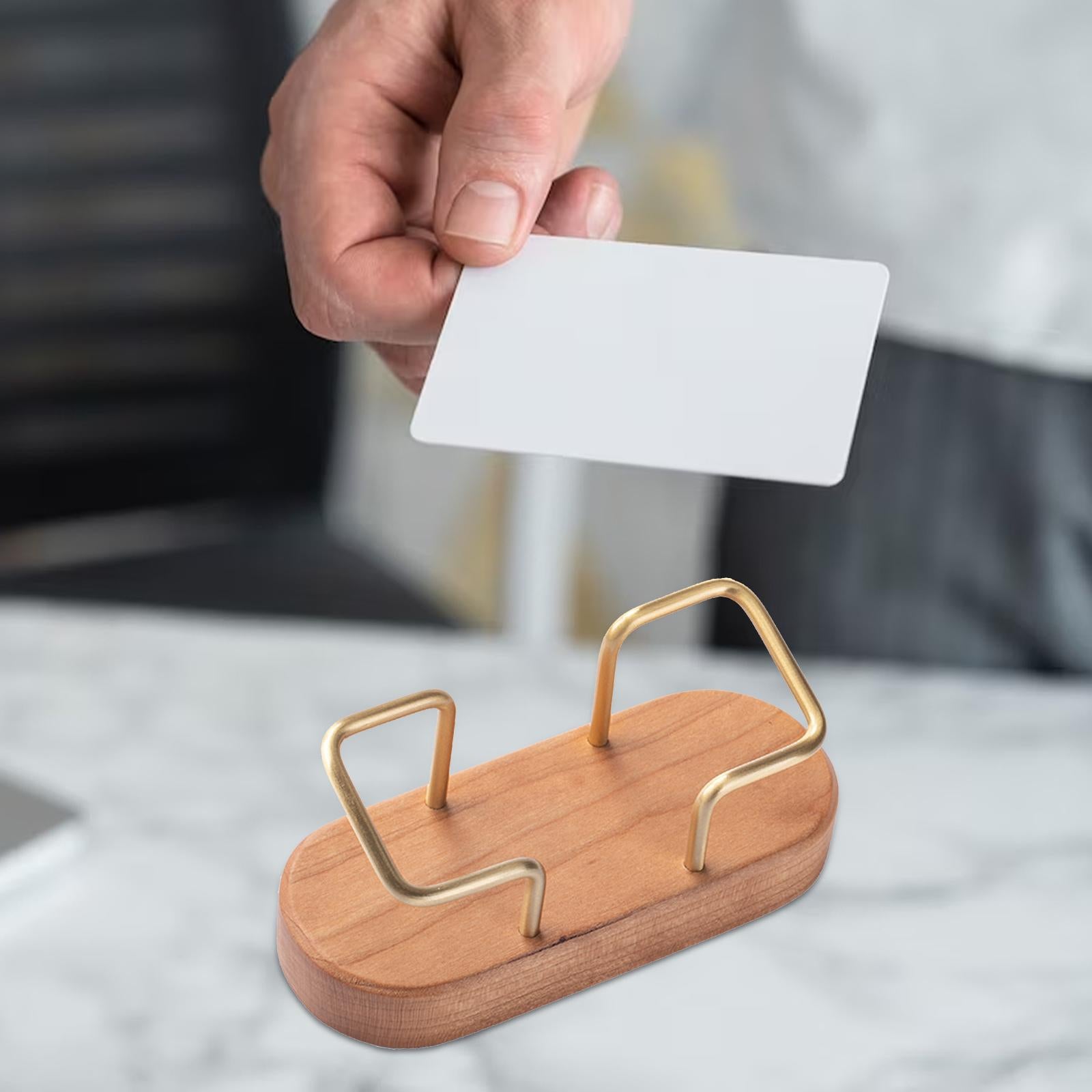 Business Card Holder Name Cards Holder Stand for Desktop Shopping Malls B