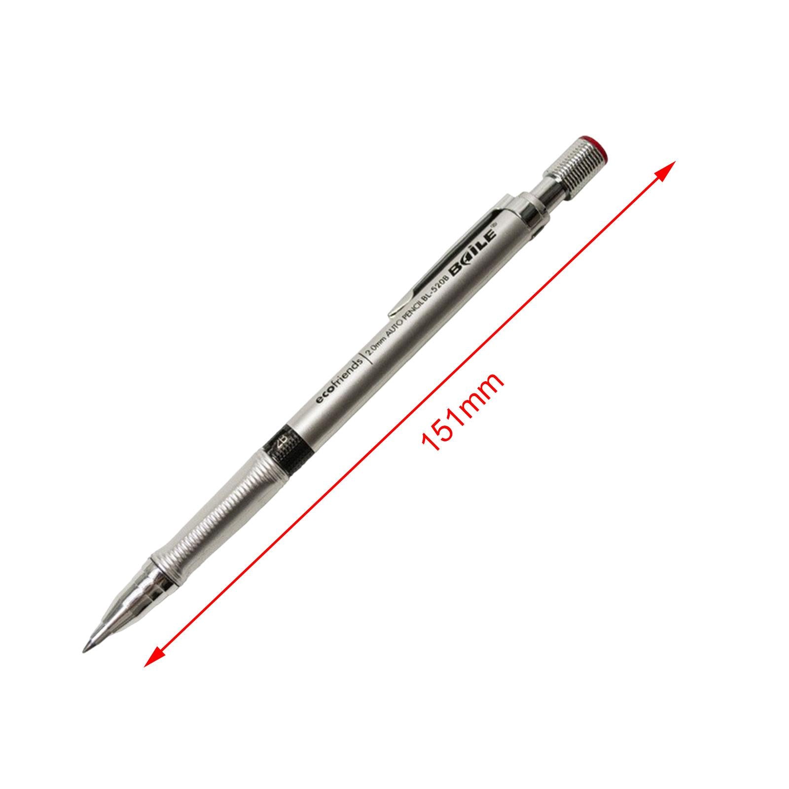 Art Painting Pencils Portable Drafting Pencil for Drafting Writing Sketching Silver