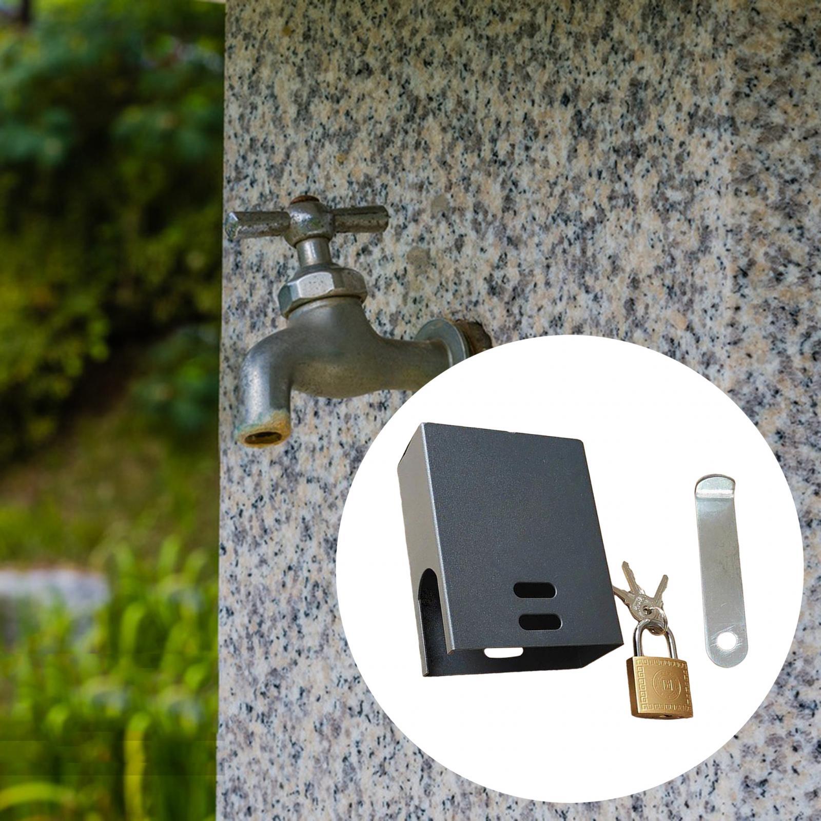 Outdoor Faucet Lock Metal Faucet Protection Cover for Garden Hose Garden