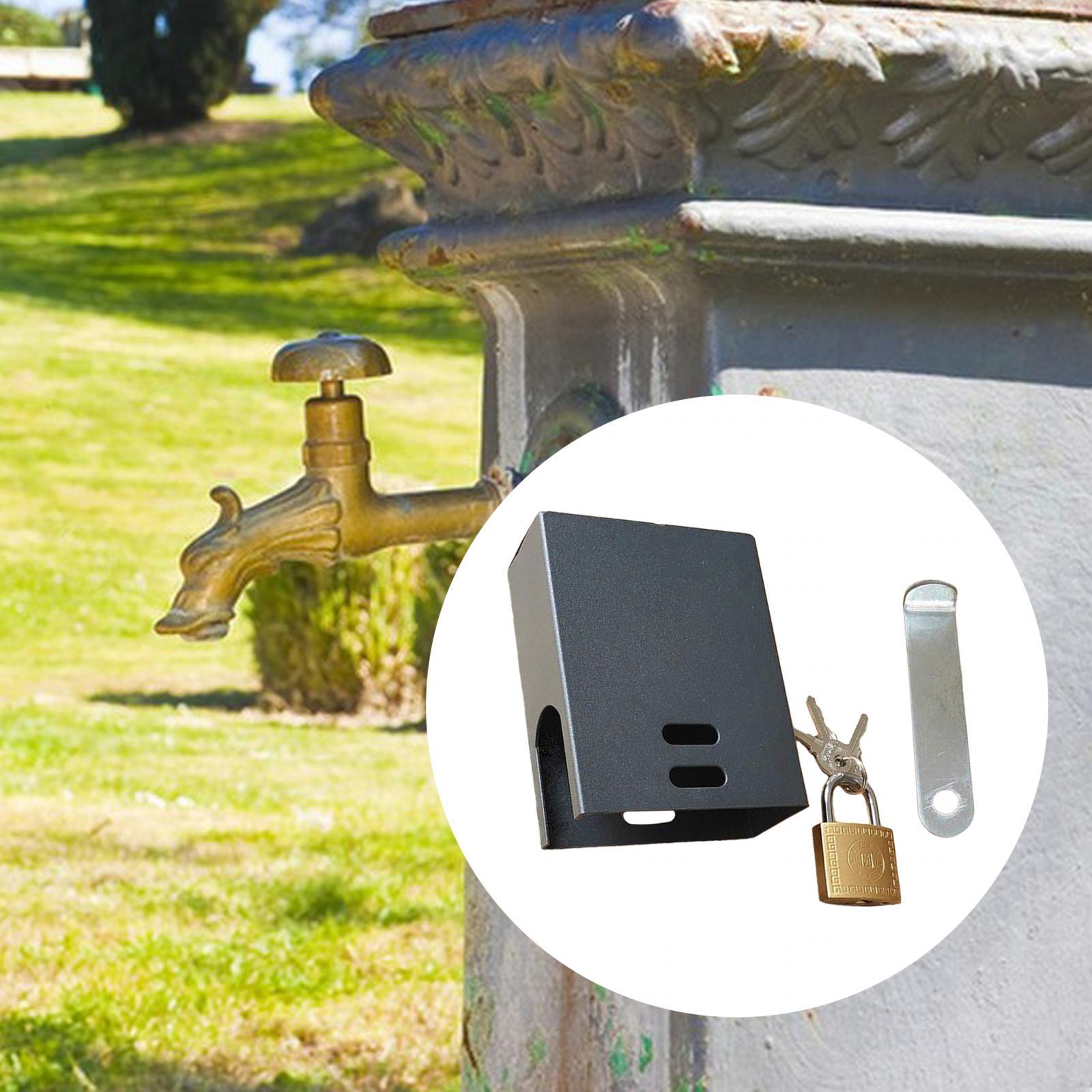 Outdoor Faucet Lock Metal Faucet Protection Cover for Garden Hose Garden