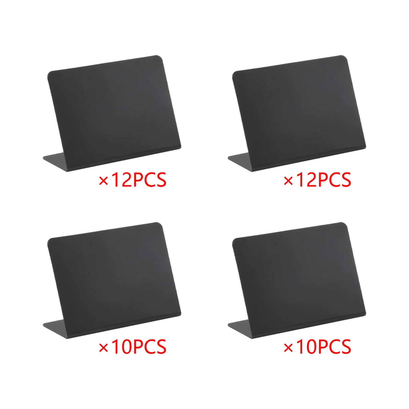 Small Chalkboards Signs L Shaped Rustic Small Blackboard Massage Board Signs 10x7.5cm 12pcs