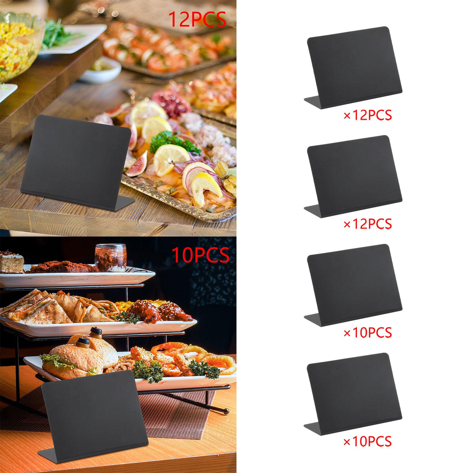 Small Chalkboards Signs L Shaped Rustic Small Blackboard Massage Board Signs 10x7.5cm 12pcs