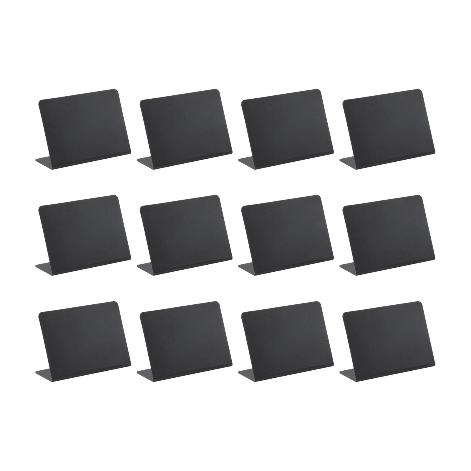 Small Chalkboards Signs L Shaped Rustic Small Blackboard Massage Board Signs 12.7x10cm 12pcs
