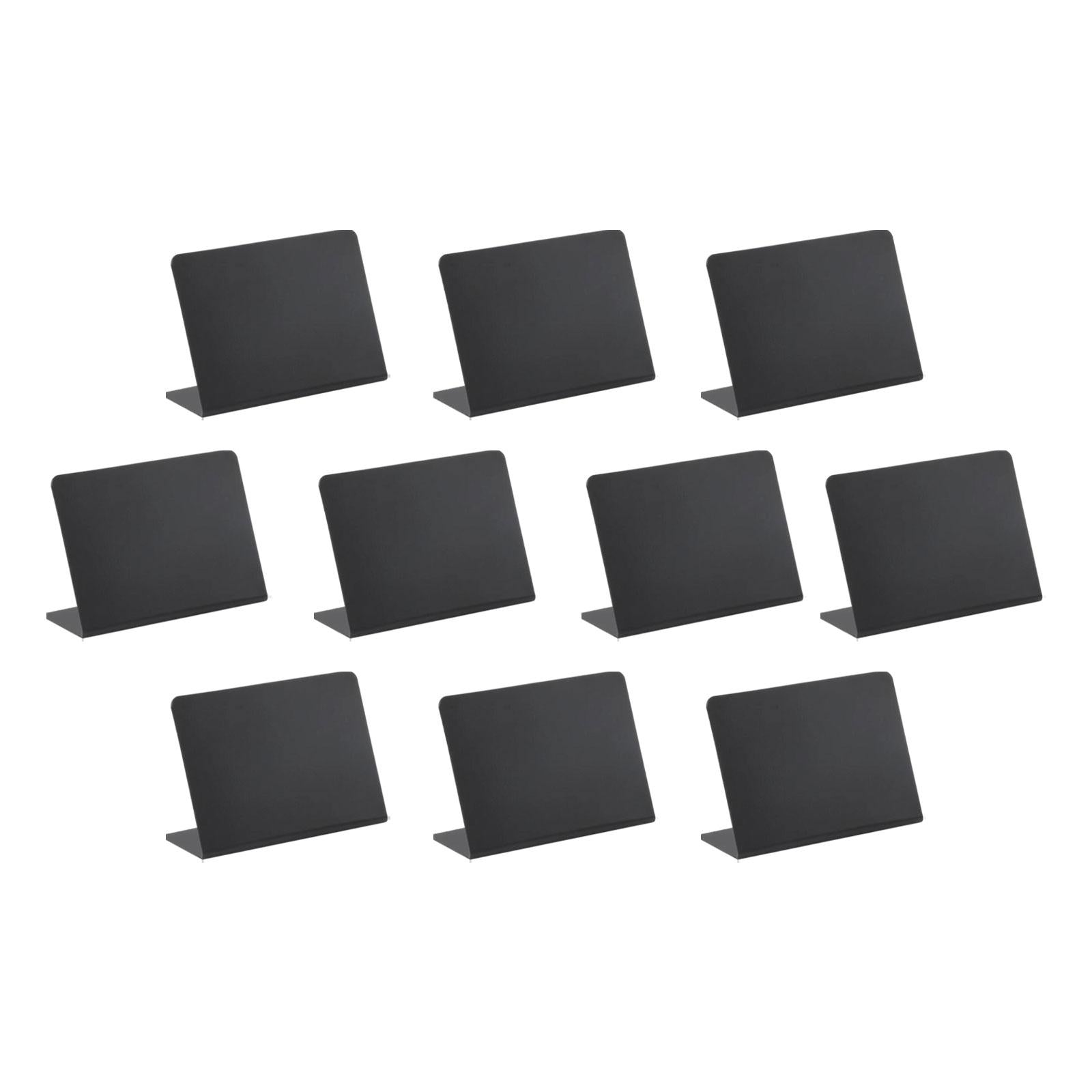 Small Chalkboards Signs L Shaped Rustic Small Blackboard Massage Board Signs 15x21cm 10pcs