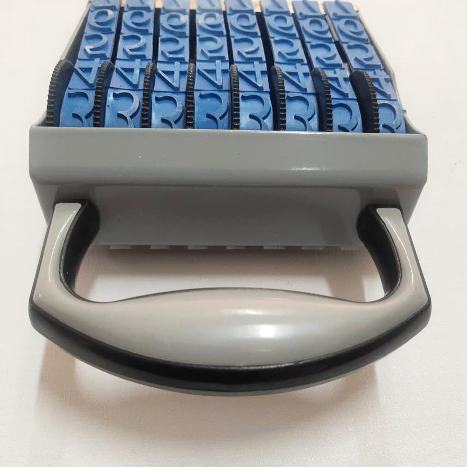 Rubber Number Stamp 8 Digit Symbol Rolling Wheel for Date Stationery Planner
