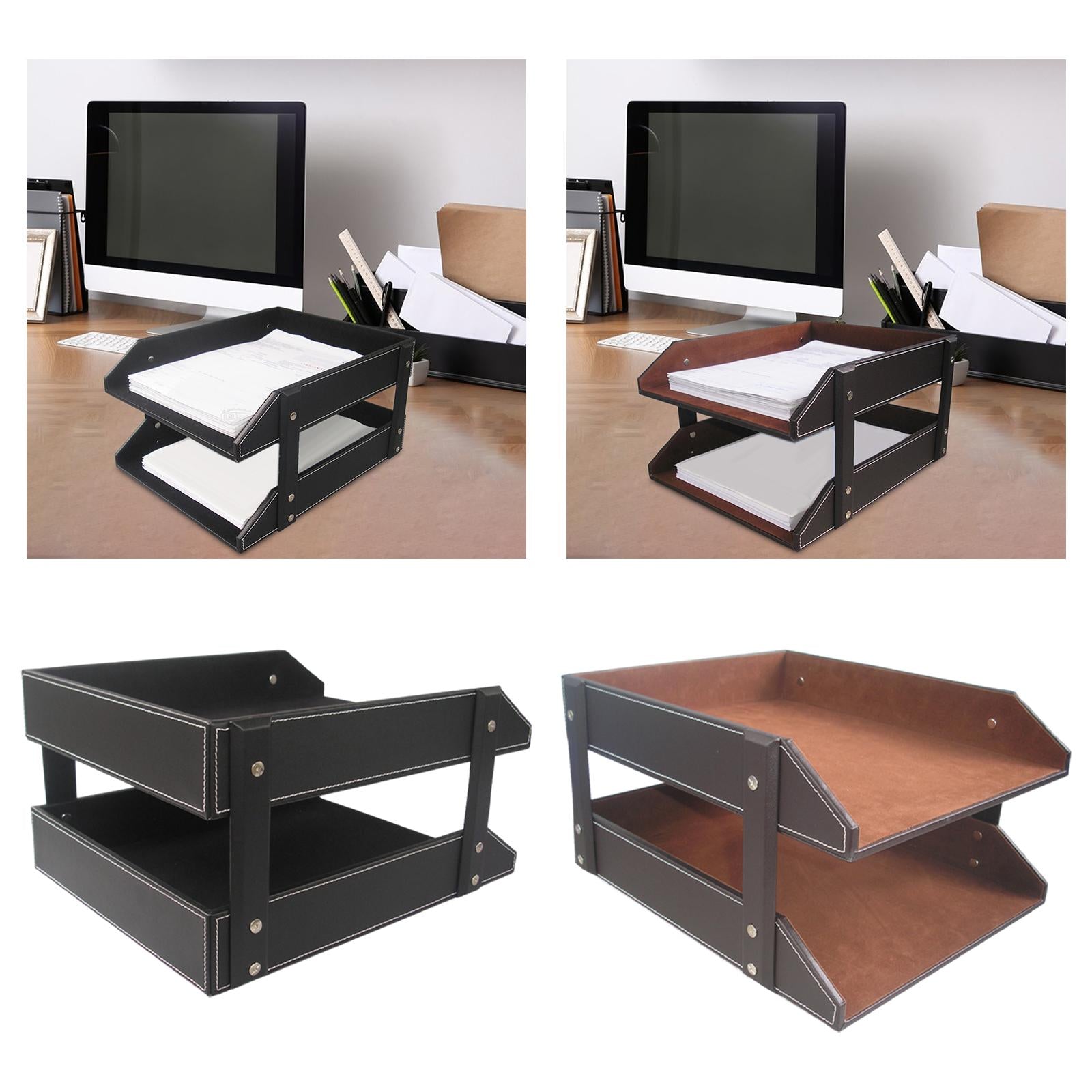 File Organizer Portable Durable files Storage Rack for Workspace School Desk A