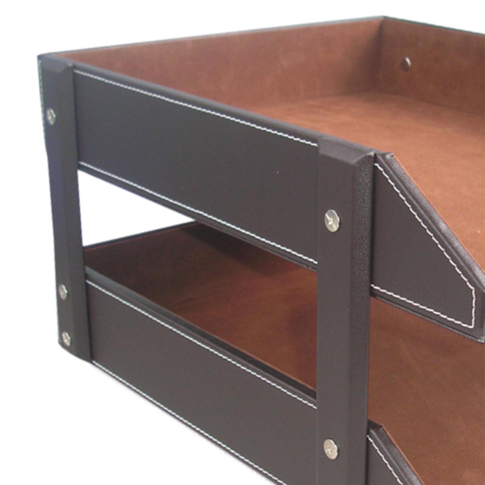 File Organizer Portable Durable files Storage Rack for Workspace School Desk B