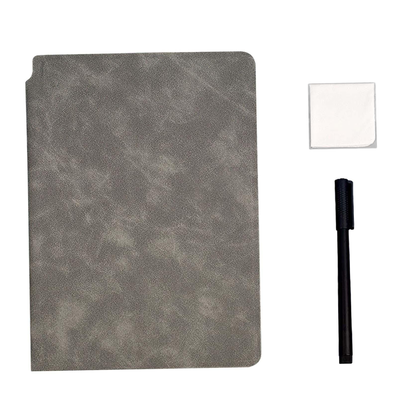 Reusable Whiteboard Notebook Small Notepad for Writing Doodling Making Lists E