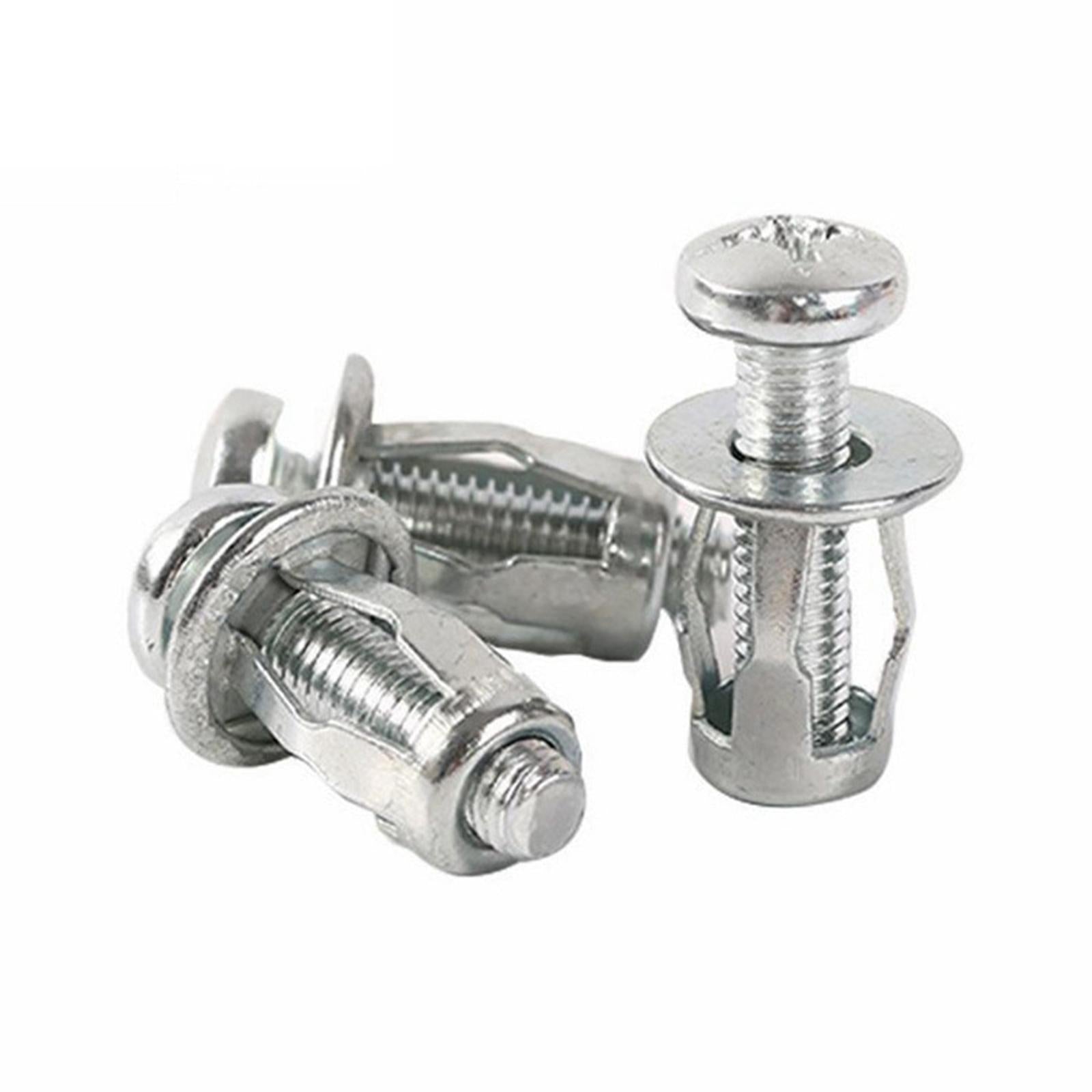 30 Pieces Petal Rivets Nut Screw Anchor for Curtain Installation Calligraphy M4x20